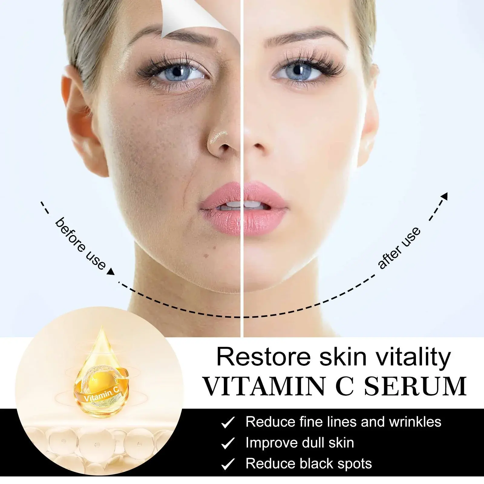 Vitamin C Serum for Brightening, Hydration & Fine Lines 8 HOA05 A015 30 BK1 008