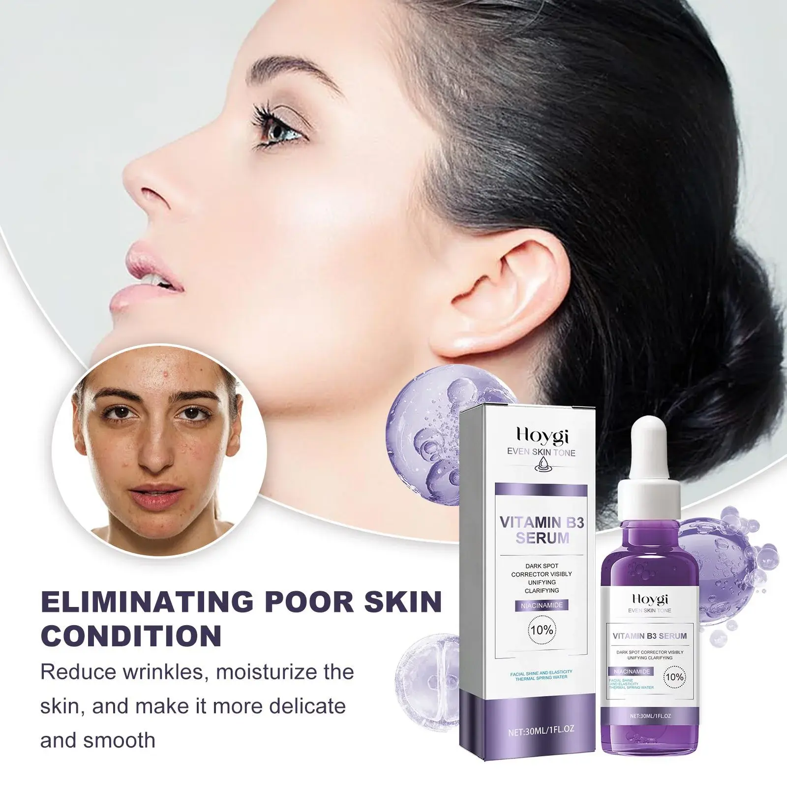 Vitamin B3 Serum - Brightening, Wrinkle Reduction & Hydration 6 HOA05 A017 30 WH1 006