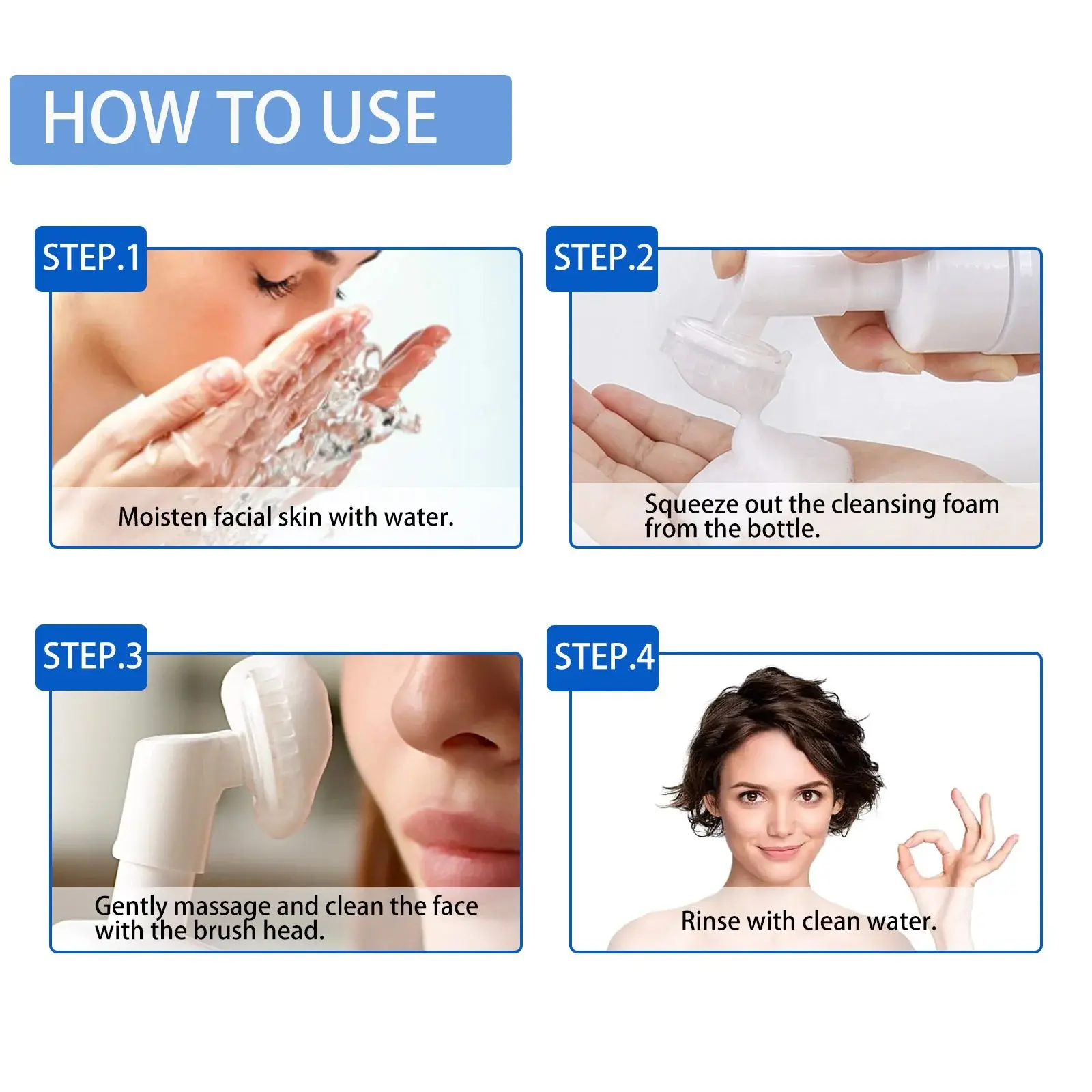 Blueberry Cleanser Foam - Gentle Face Cleanser for Blackheads 4 HOA05 A019 100 BU1 005