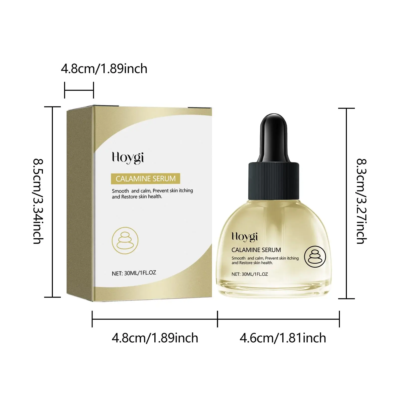 Calamine Serum for Dry Skin & Acne - Hydrating & Plumping Formula 1 HOA05 A022 30 GD1 001
