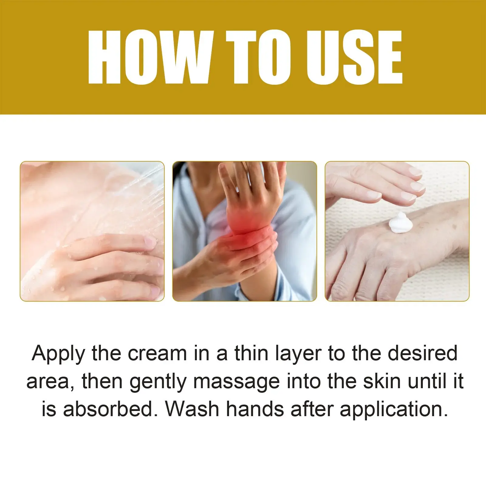 Massage Cream for Joint, Muscle & Bone Relief - Soothing Formula 4 HOA05 A030 100 WH1 005