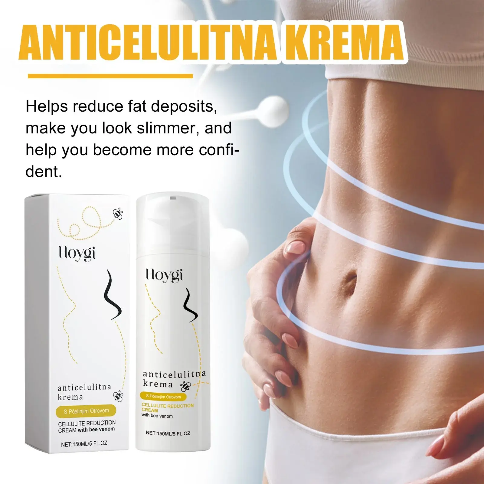 Anticellulite Massage Cream - Firming & Moisturizing Formula 5 HOA05 A030 150 WH1 006