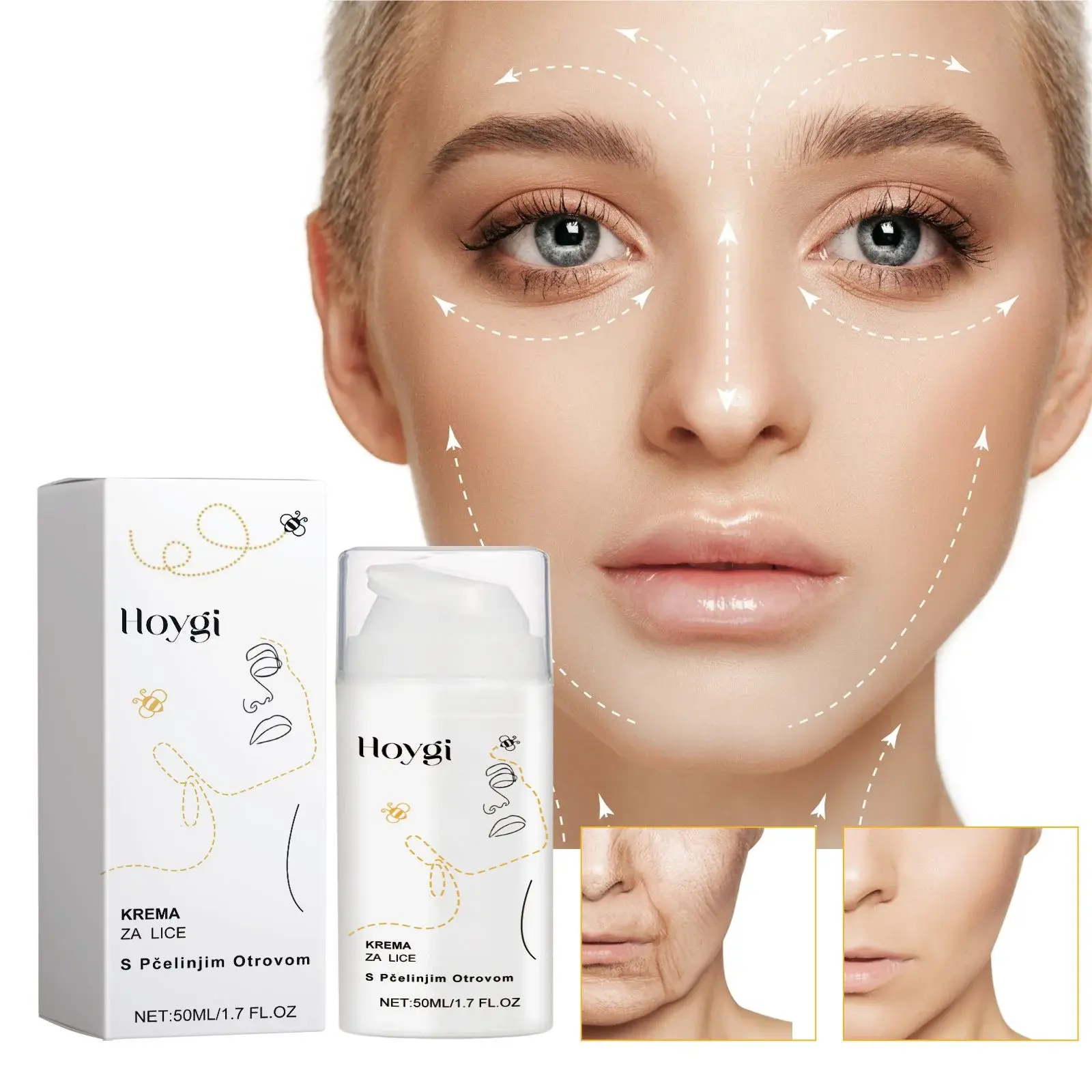 Bee Venom Face Cream Anti-Wrinkle & Firming - Hoygi 2 HOA05 A030 50 WH1 003