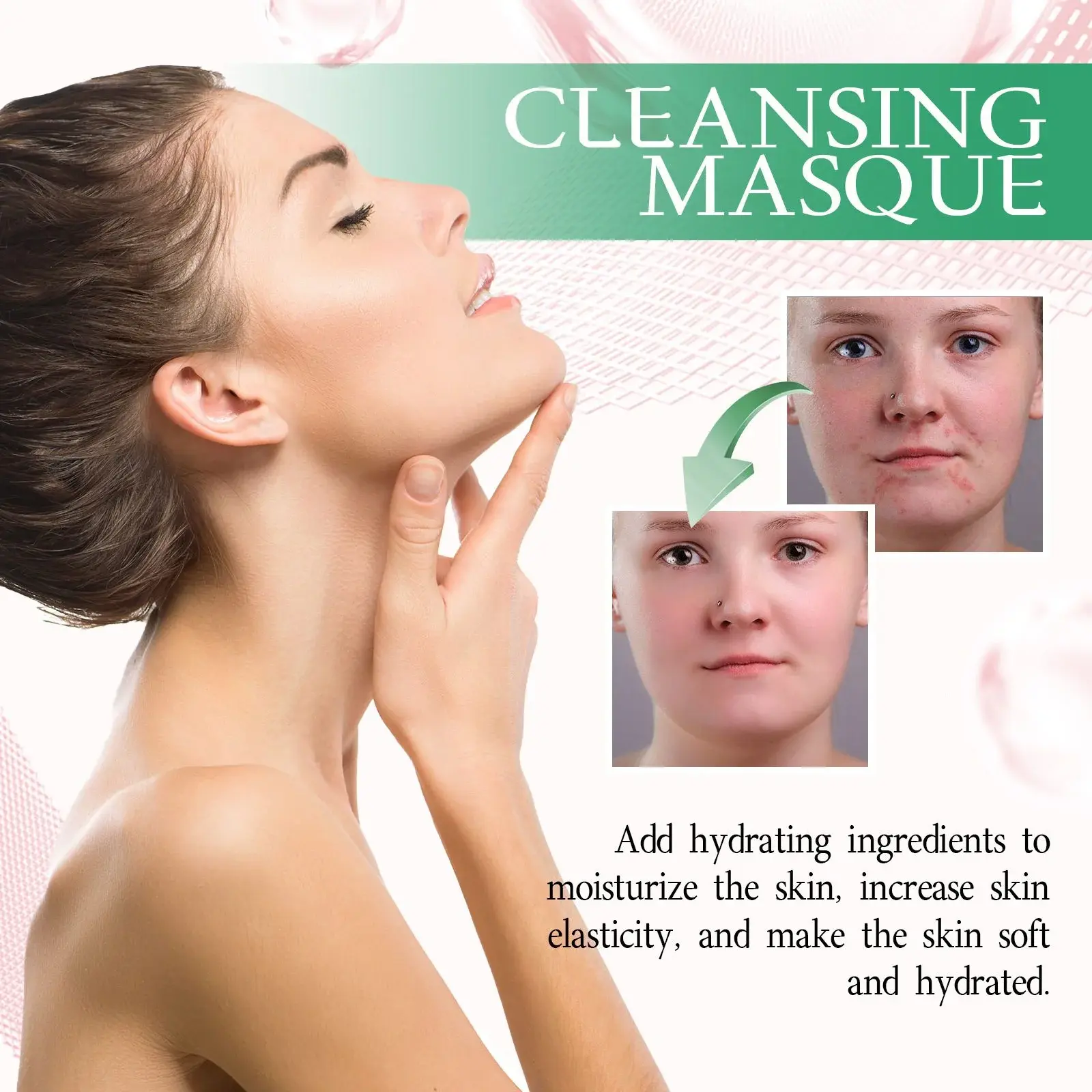 Strawberry Clay Mask Stick for Deep Cleansing & Acne Support - Hoygi 6 HOA05 A033 40 PK1 006