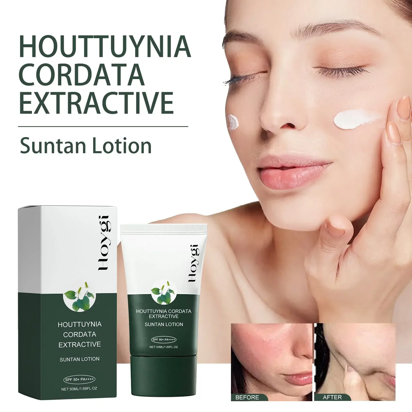 Houttuynia Cordata Moisturizer - Hydrating UV Protection Formula 2 HOA05 A035 50 GN1 002