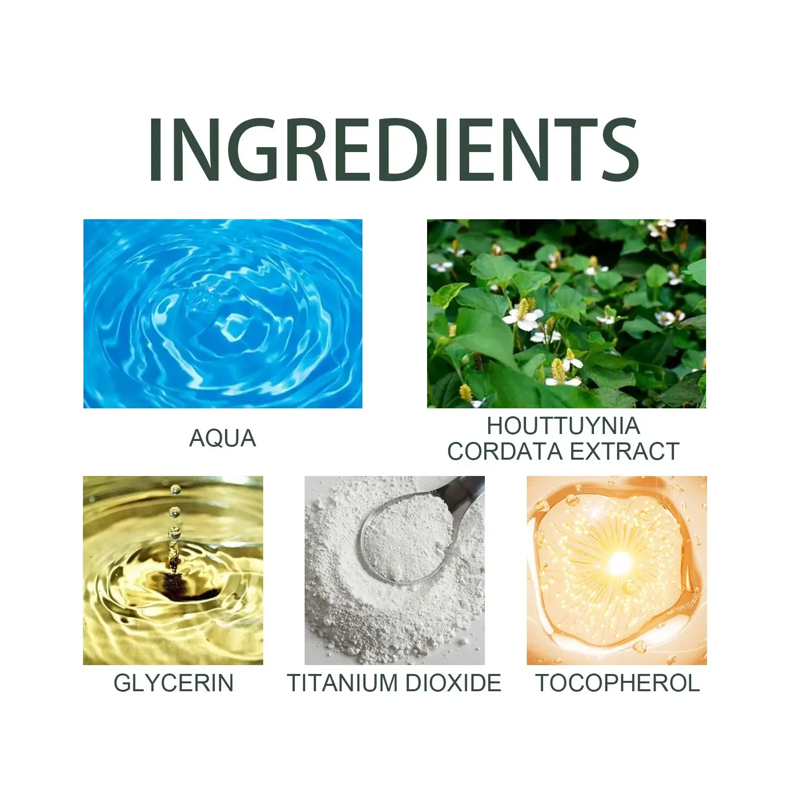 Houttuynia Cordata Moisturizer - Hydrating UV Protection Formula 3 HOA05 A035 50 GN1 003