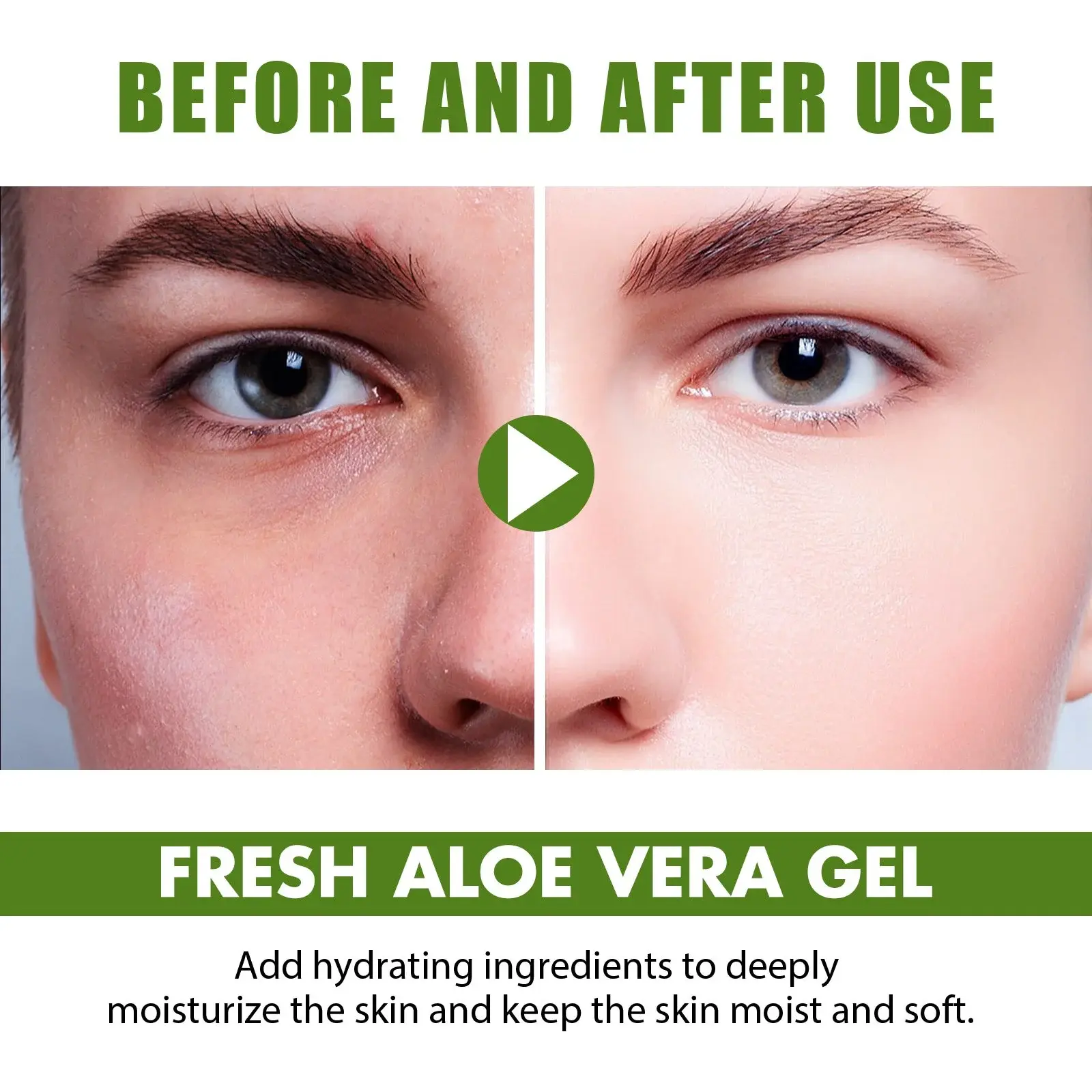 Fresh Aloe Vera Gel for Face - Soothing & Hydrating After Sun Care 7 HOA05 A037 60 GN1 007