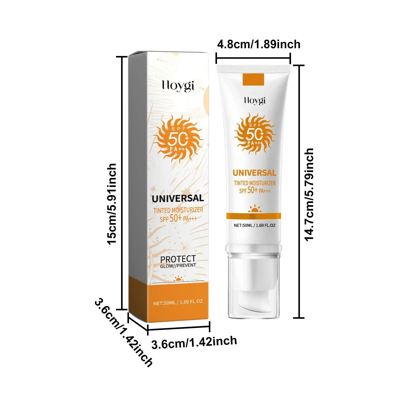 Tinted Moisturizer with Hydrating Brightening Effect - Hoygi 1 HOA05 A039 50 WH1 001