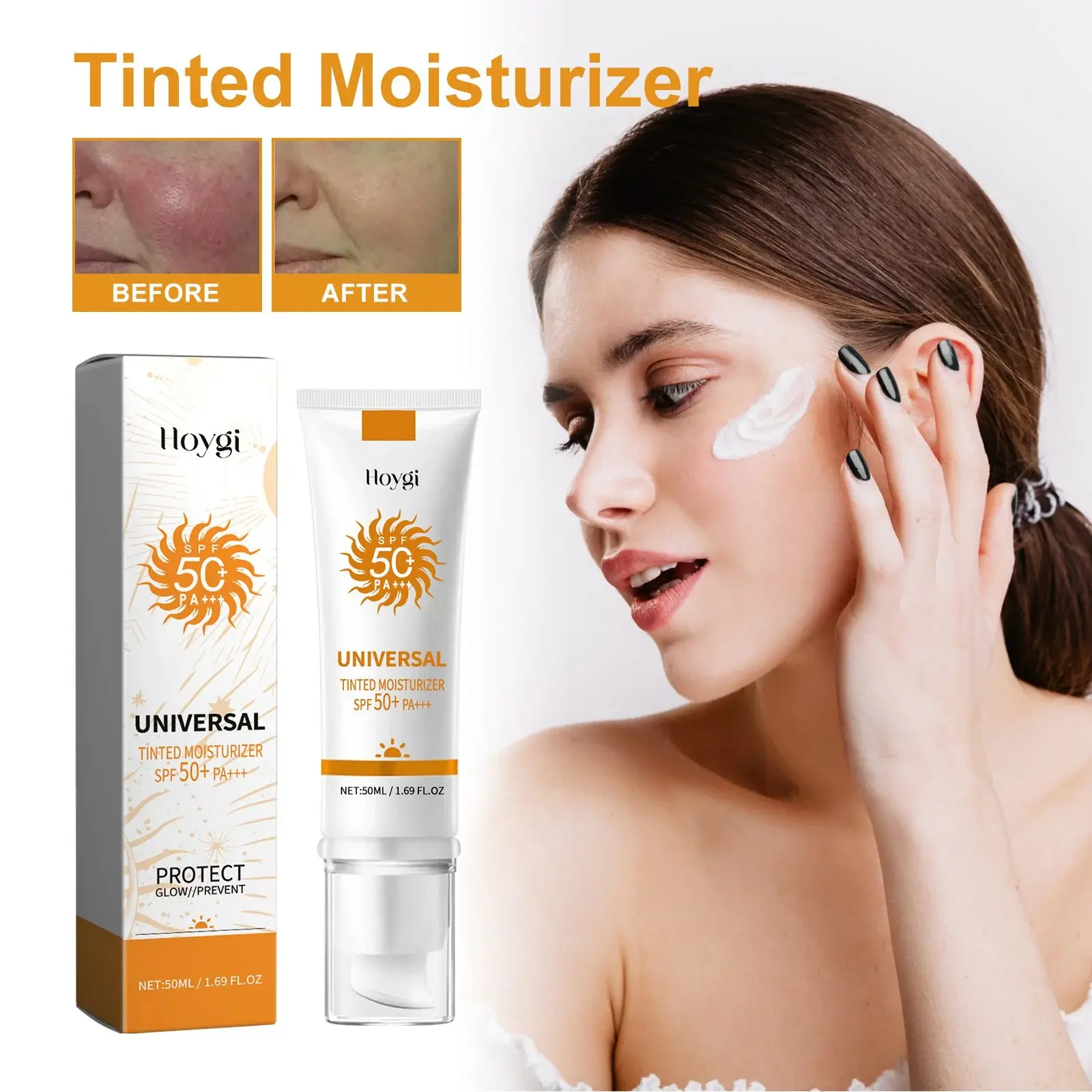 Tinted Moisturizer with Hydrating Brightening Effect - Hoygi 2 HOA05 A039 50 WH1 002