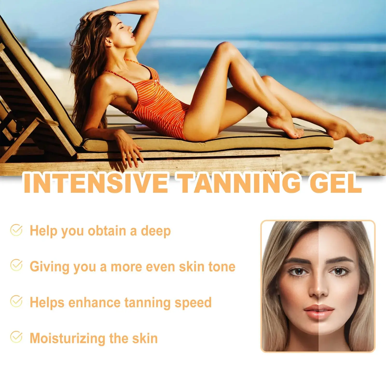 Intensive Tanning Gel for Radiant Natural Tan | Hoygi 7 HOA05 A051 150 BN1 008