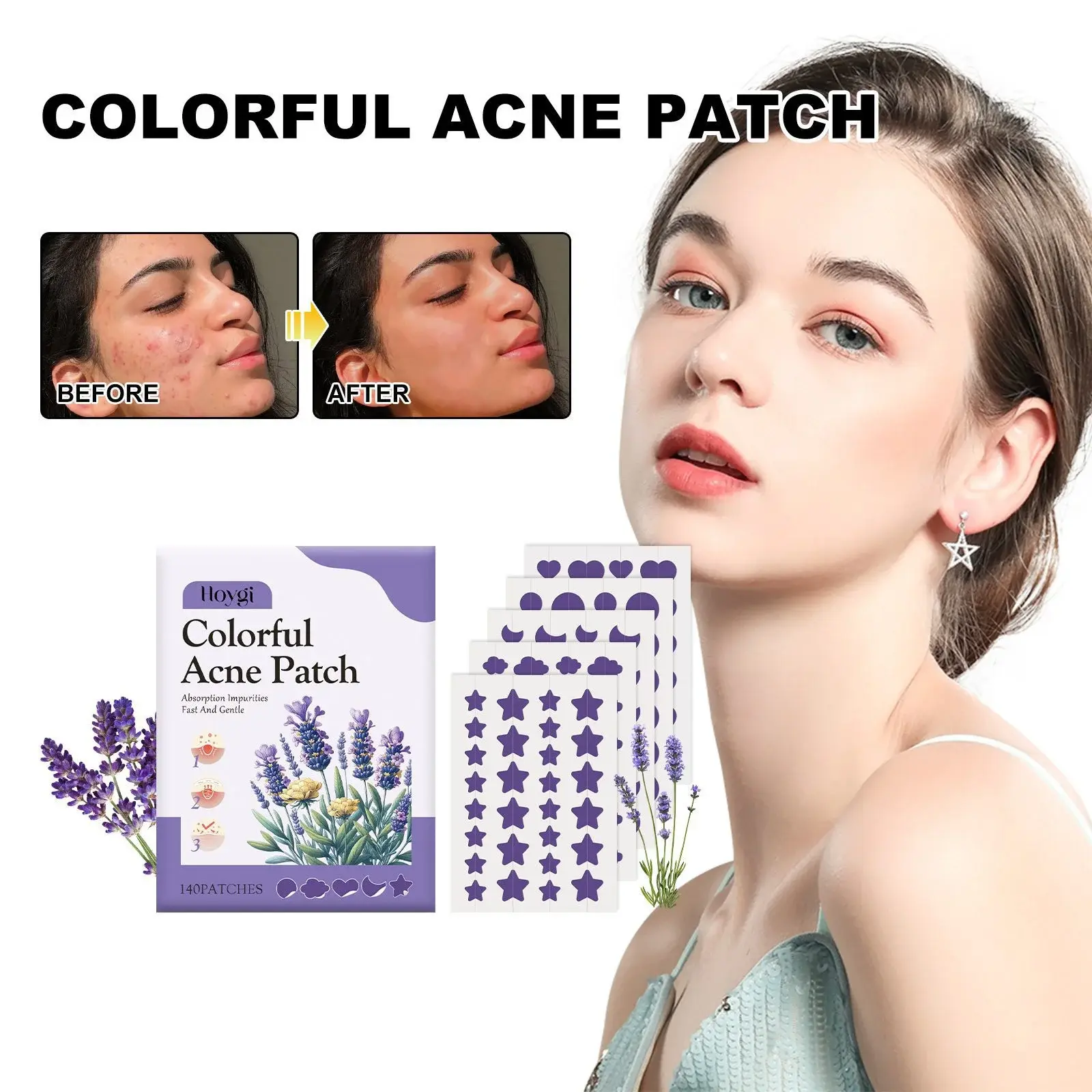 Colorful Acne Patches for Skin Repair and Smoothing 2 HOA05 A057 140 VT1 003