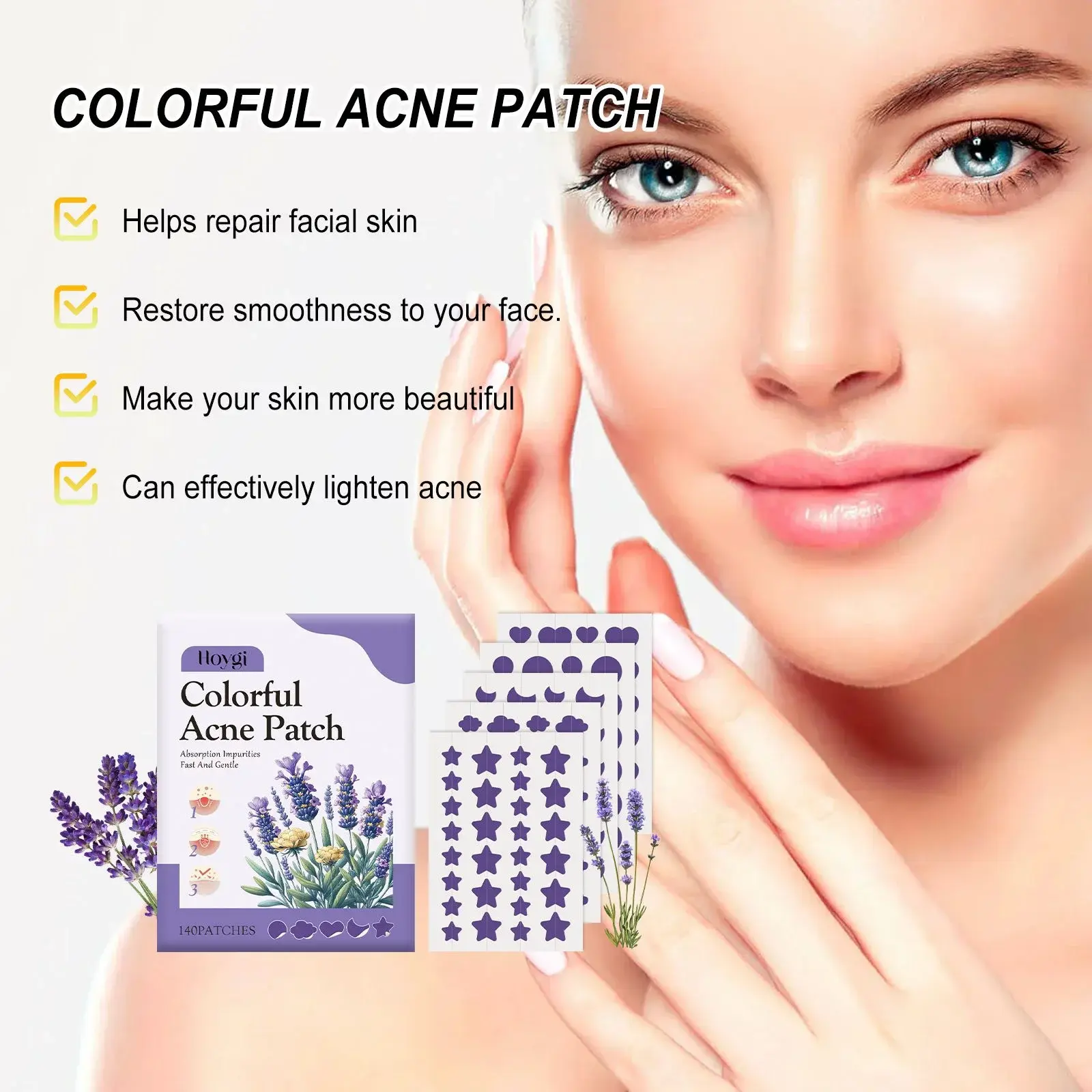 Colorful Acne Patches for Skin Repair and Smoothing 5 HOA05 A057 140 VT1 006