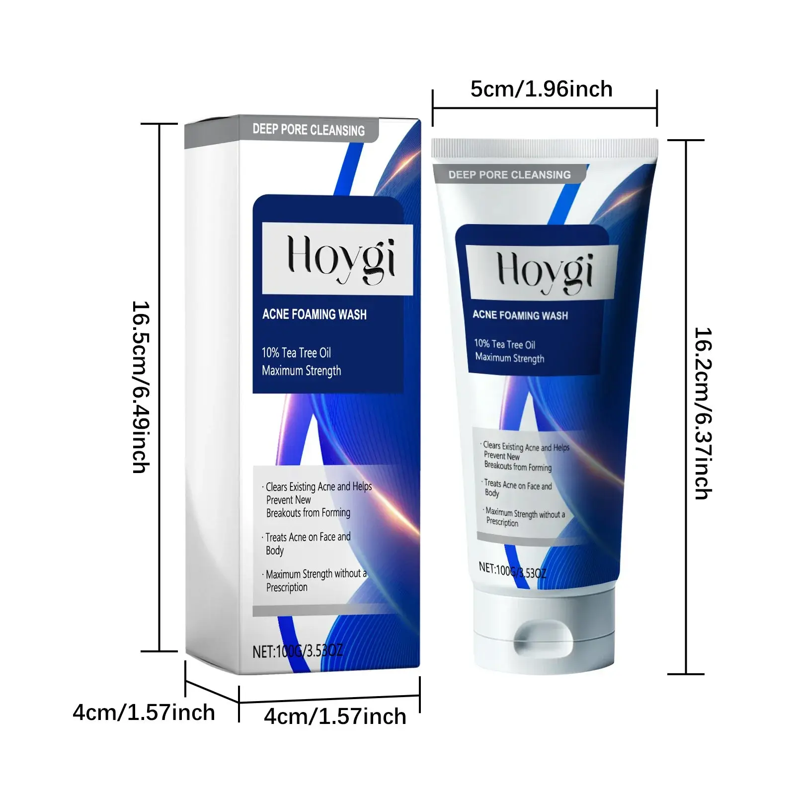 Acne Foaming Wash - Gentle Oil Control & Hydrating Cleanser 1 HOA05 A061 100 WH1 002