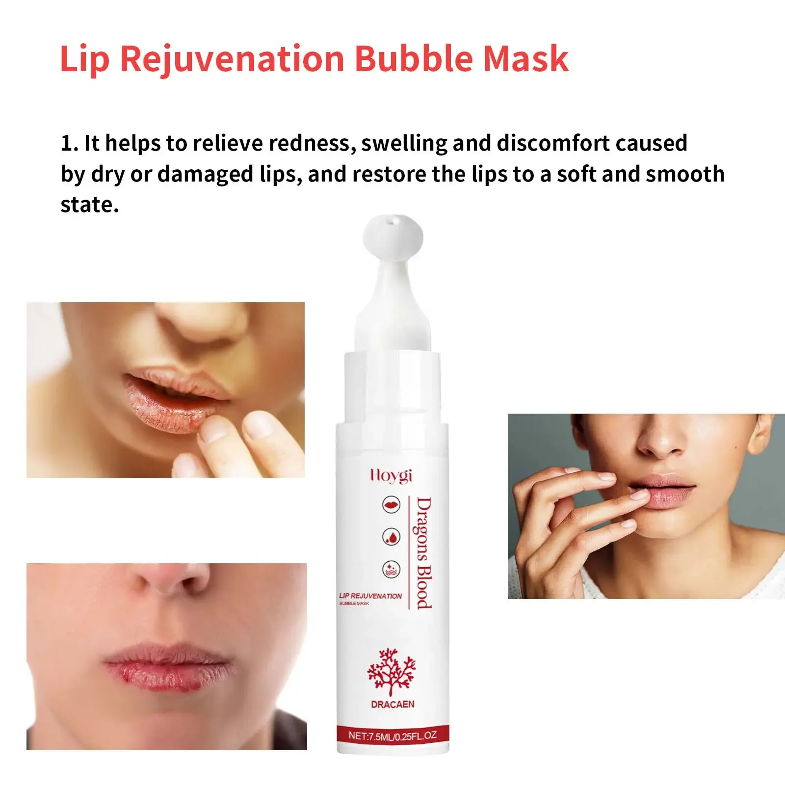 Bubble Lip Mask & Hydrating Balm for Dry Lips 8 HOA05 A066 8 WH1 008