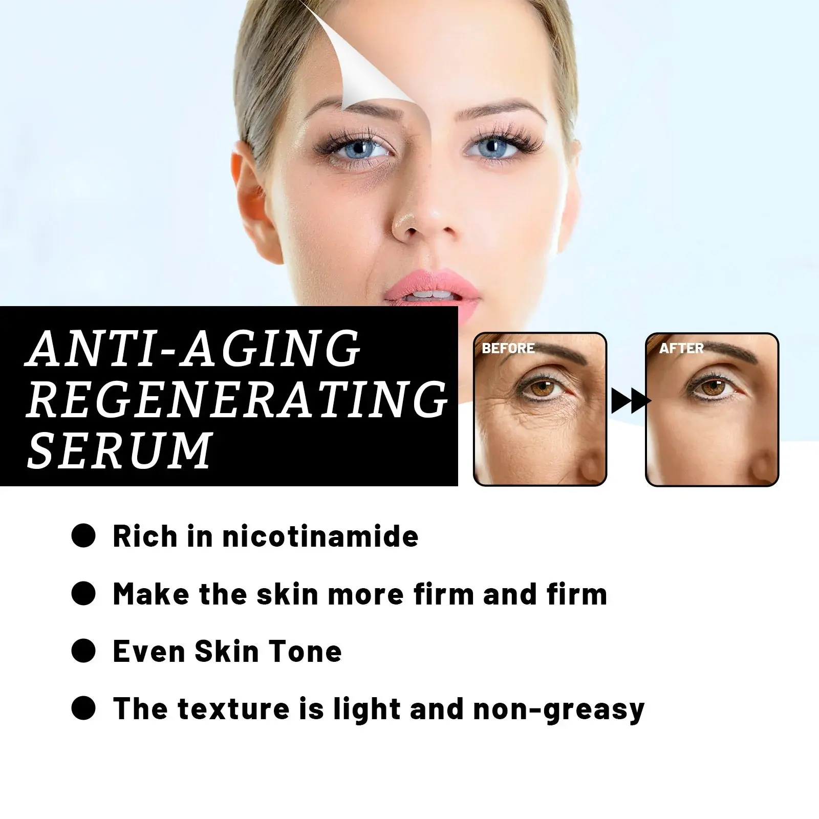 Anti-Aging Regenerating Serum with Hyaluronic Acid & Niacinamide 5 HOA05 A069 30 BK1 006