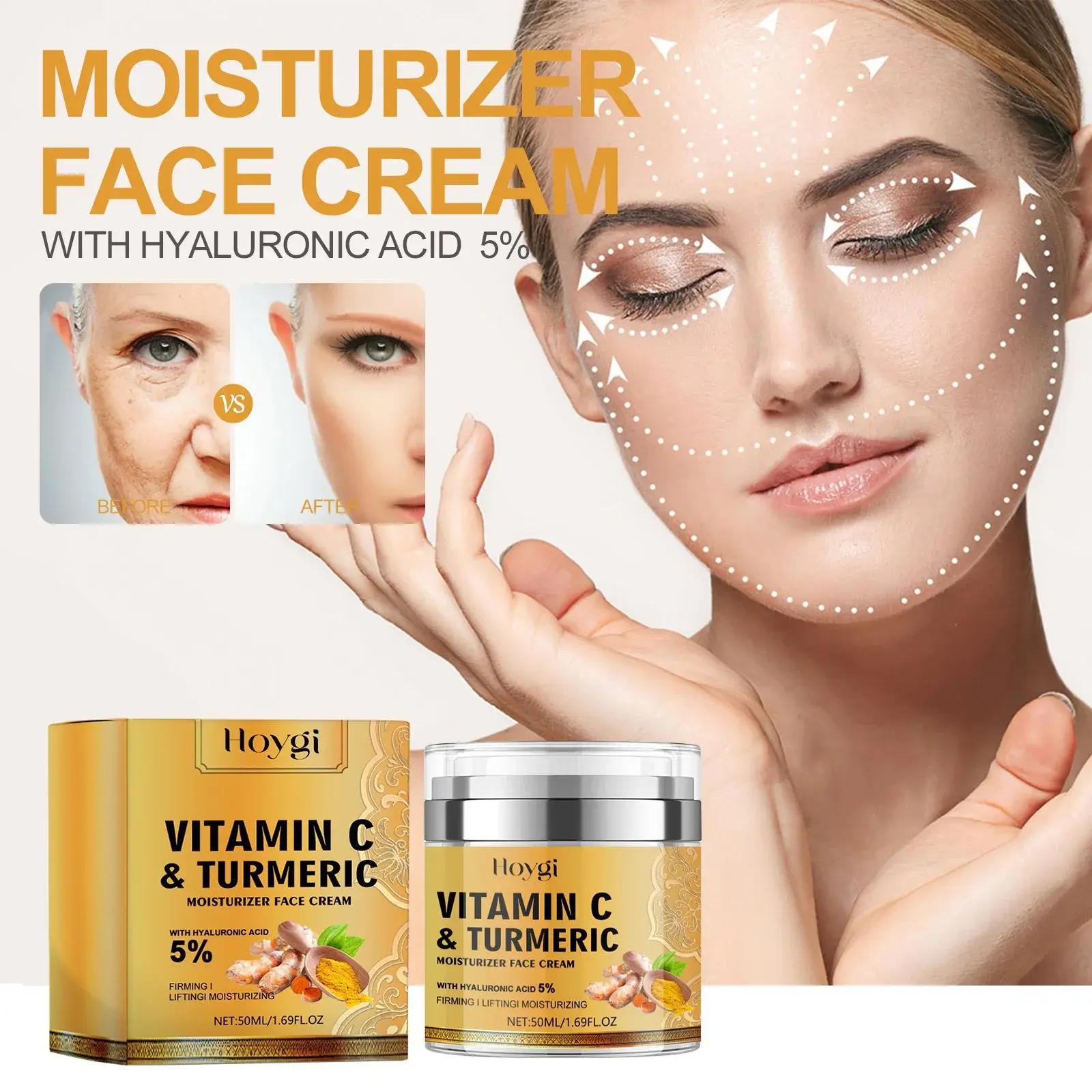 Moisturizing Face Cream for Fine Lines & Firming - Hoygi 2 HOA05 A080 50 YE1 003