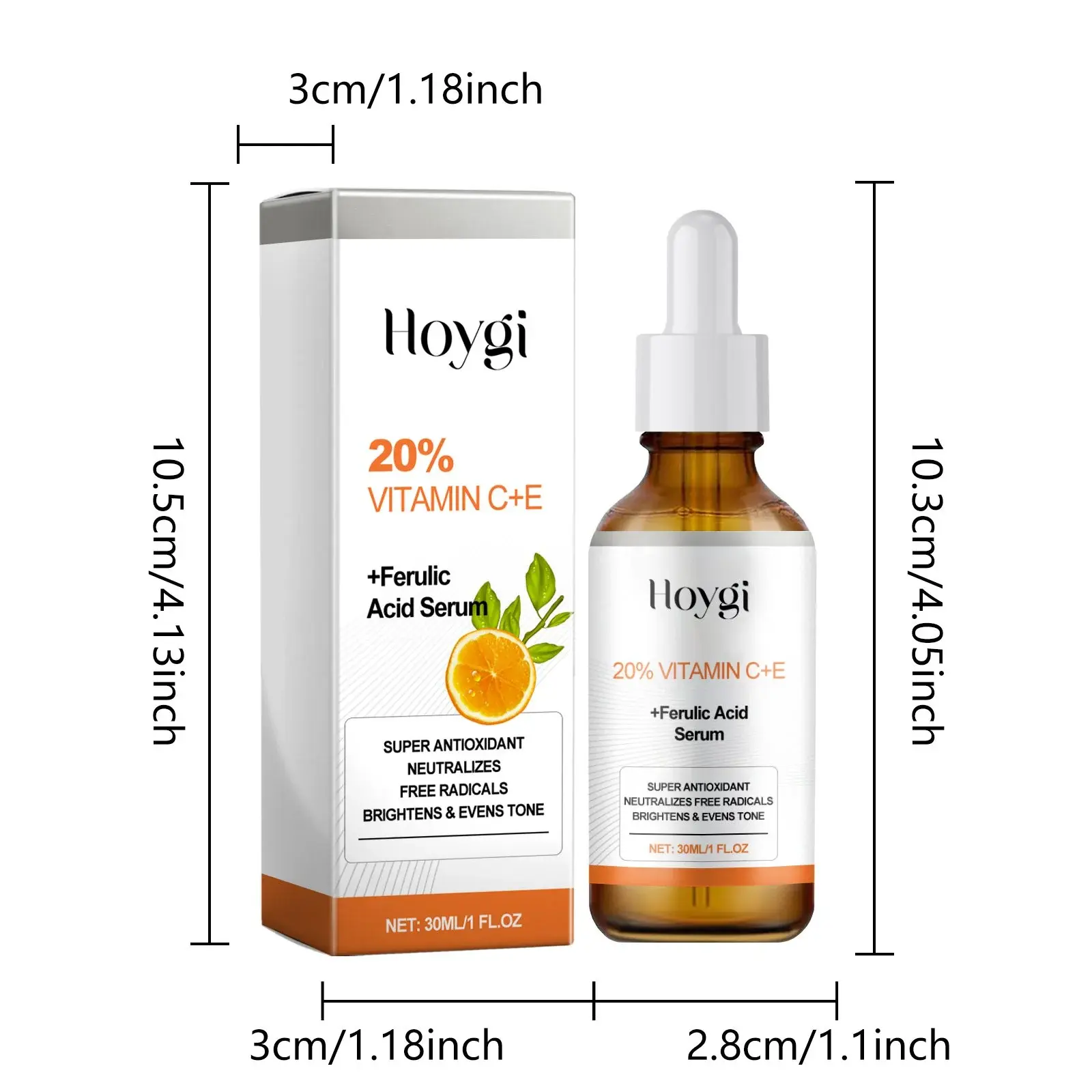 Vitamin C E Ferulic Acid Serum - Brightening & Moisturizing Formula 1 HOA05 A093 30 WH1 001