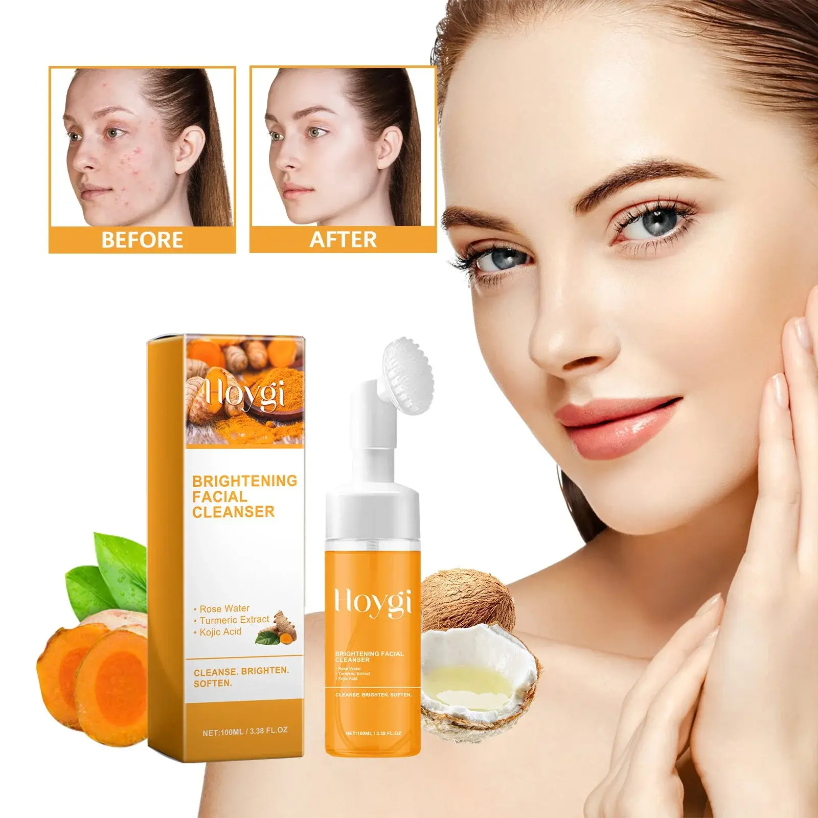 Brightening Facial Cleanser Deep Cleansing for Acne-Prone Skin - Hoygi 2 HOA05 A094 100 OG1 003