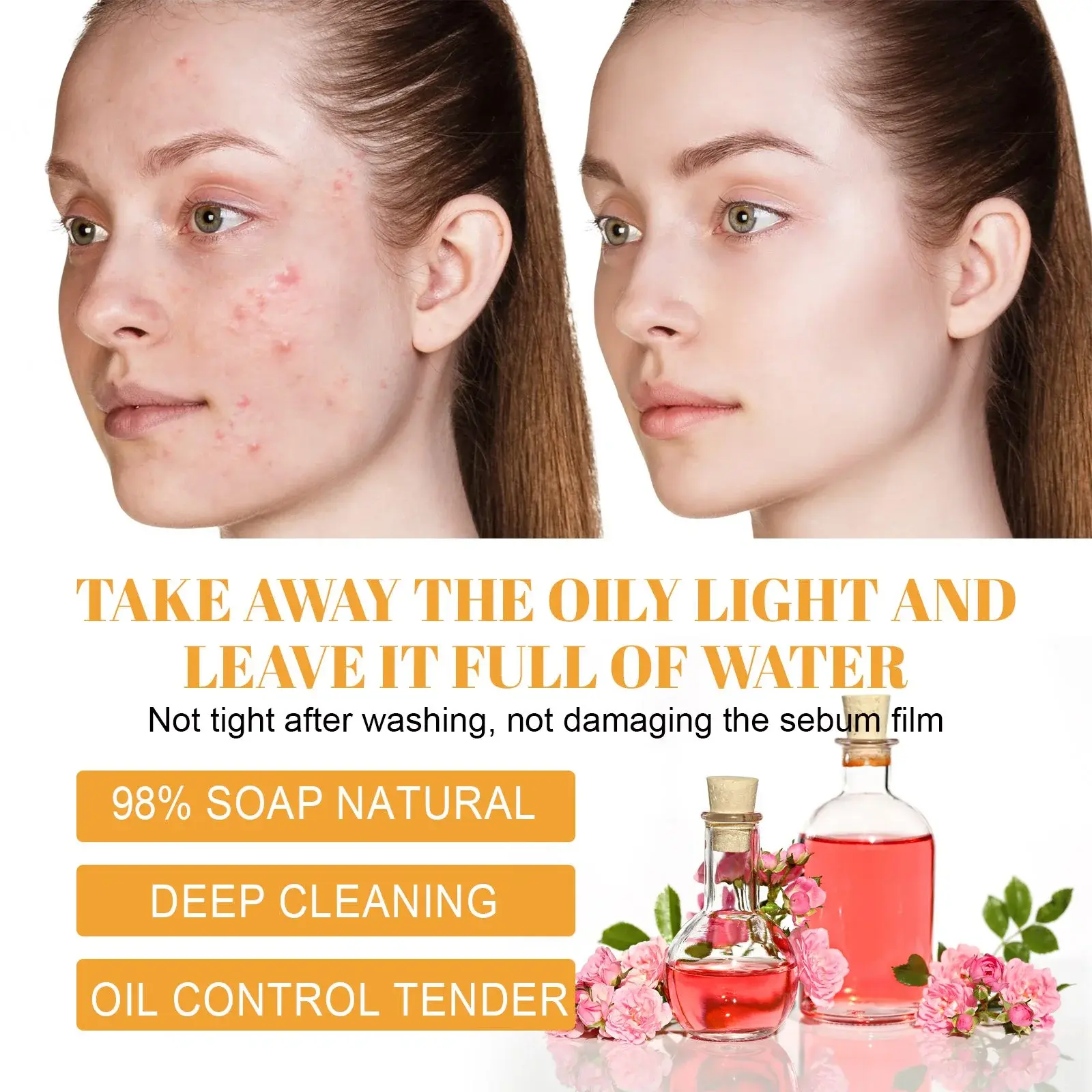 Brightening Facial Cleanser Deep Cleansing for Acne-Prone Skin - Hoygi 8 HOA05 A094 100 OG1 009