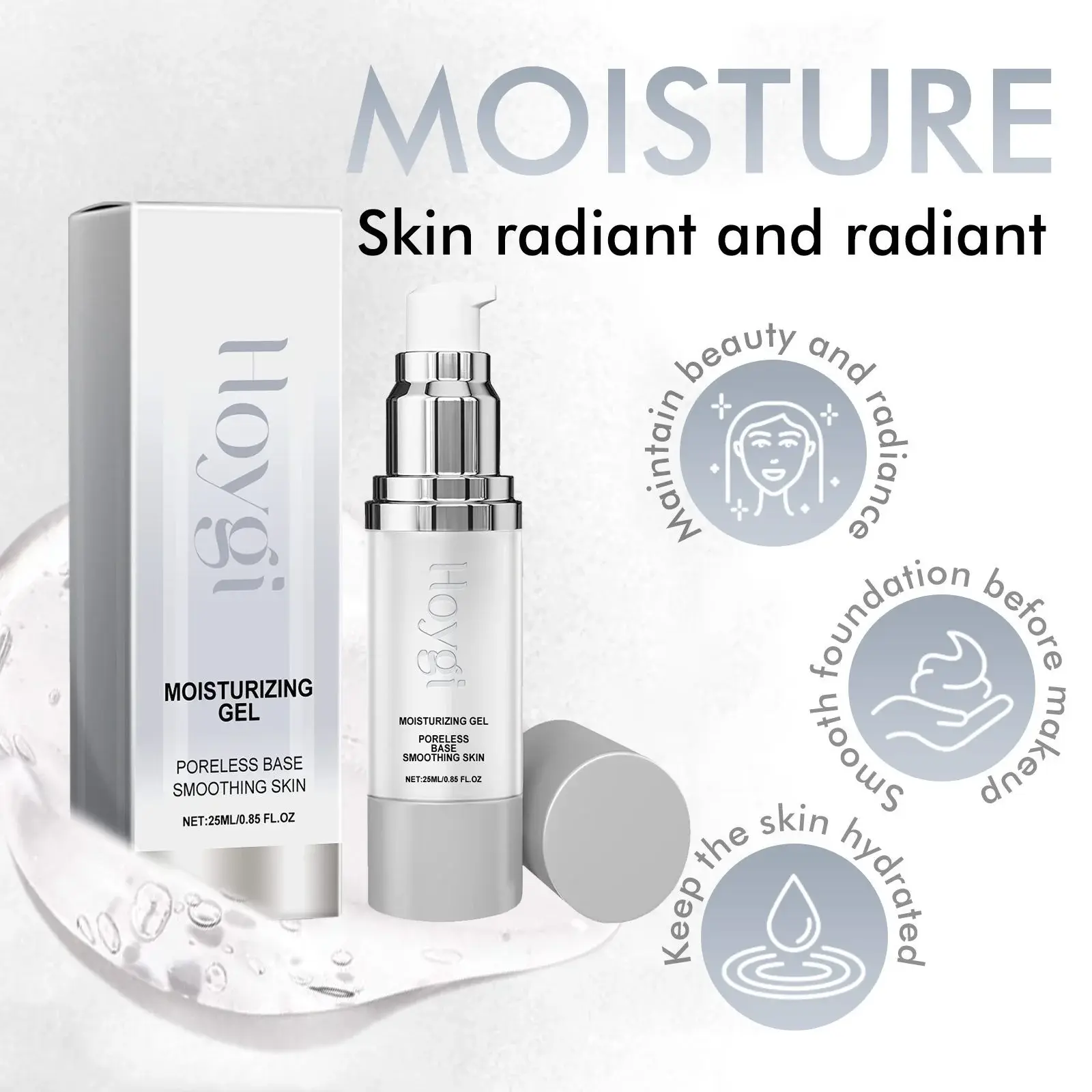 Hydrating Primer Gel with Hyaluronic Acid & Niacinamide - Smoothing Base 6 HOA05 A101 25 GY1 007