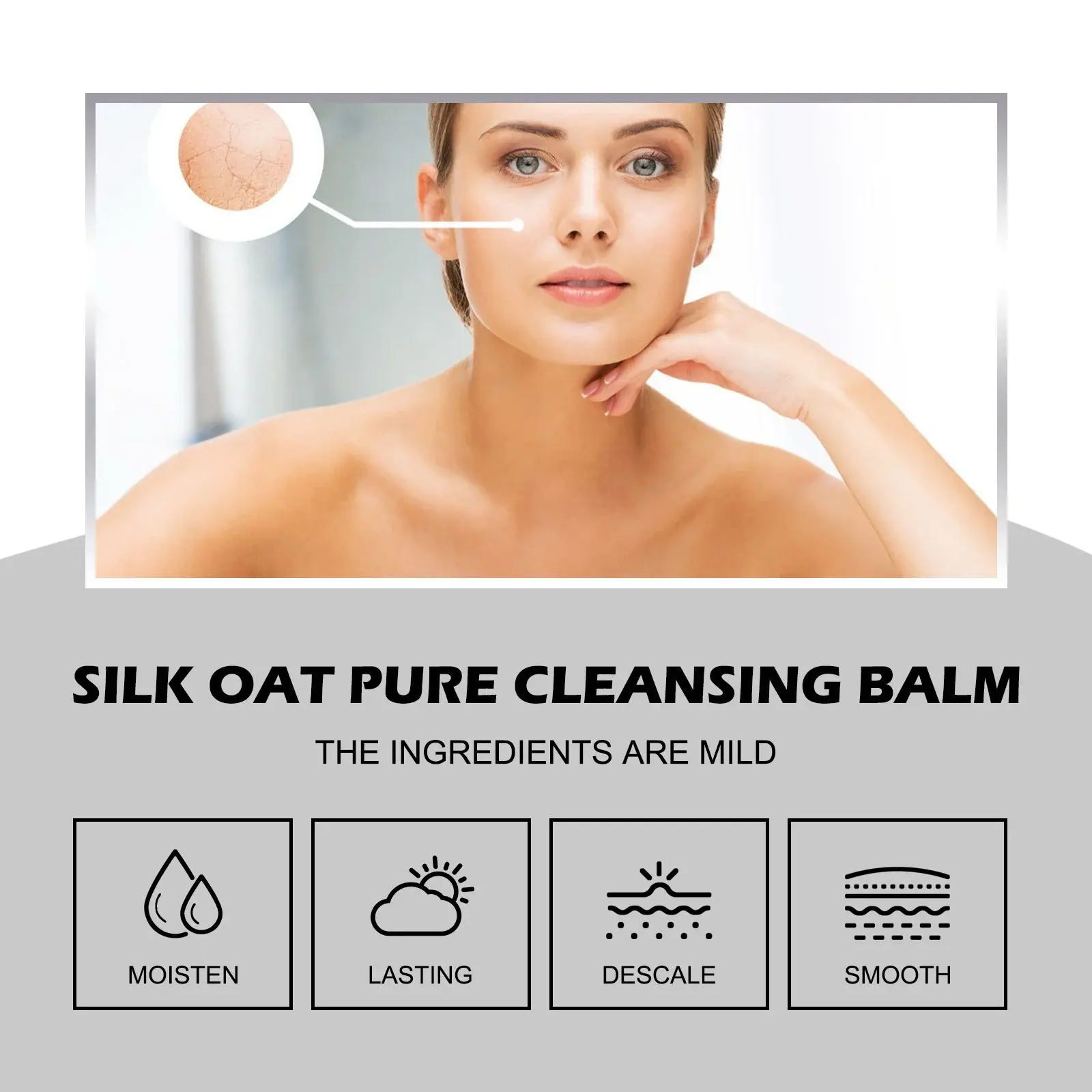 Oatmeal Cleanser - Gentle Pore Cleansing & Moisturizing Face Wash 6 HOA05 A106 30 WH1 1017