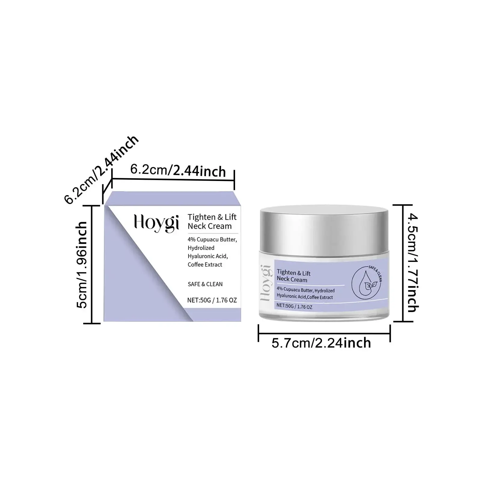 Neck Firming Cream - Lifting & Anti-Wrinkle Treatment - Hoygi 1 HOA05 A110 50 WH1 001