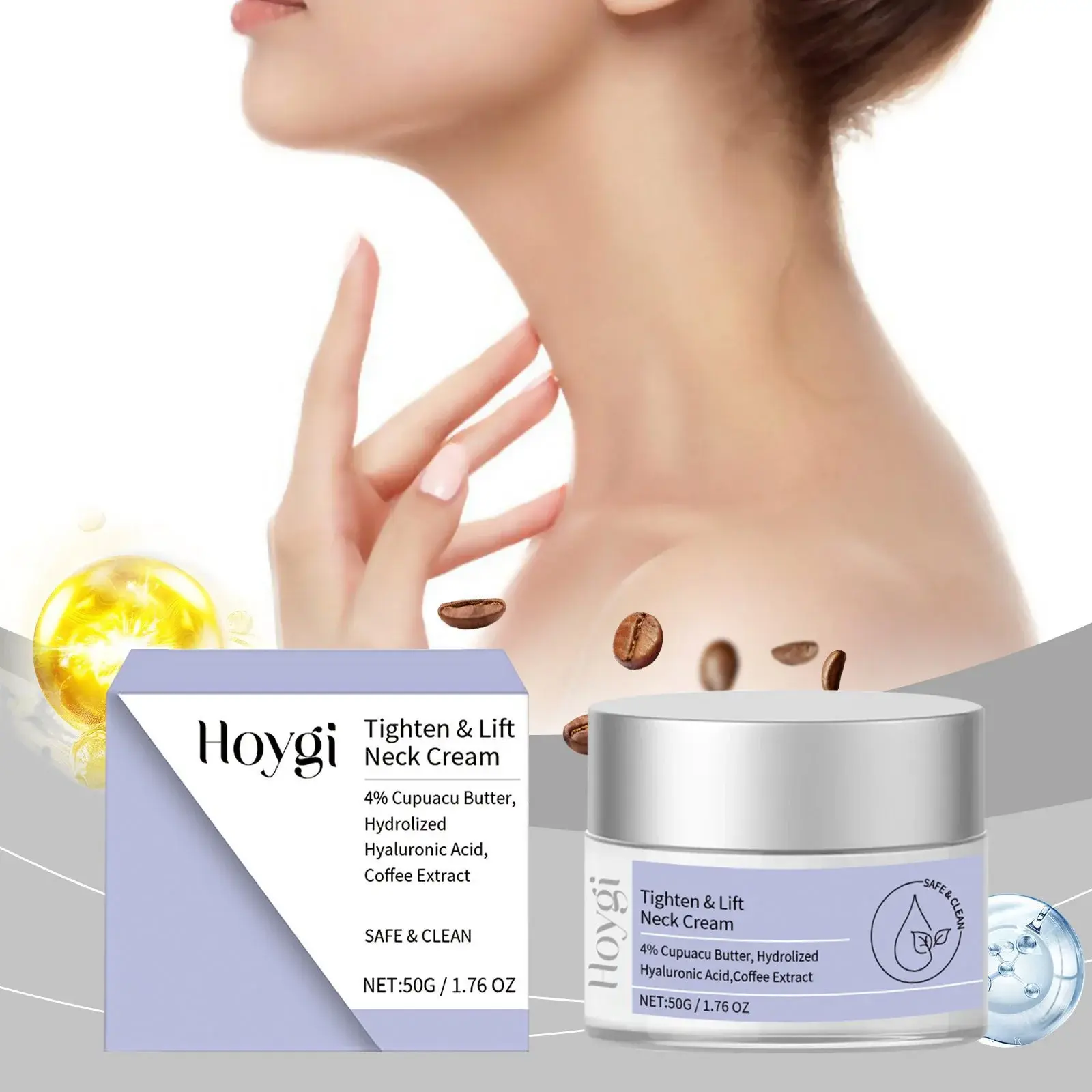 Neck Firming Cream - Lifting & Anti-Wrinkle Treatment - Hoygi 2 HOA05 A110 50 WH1 002
