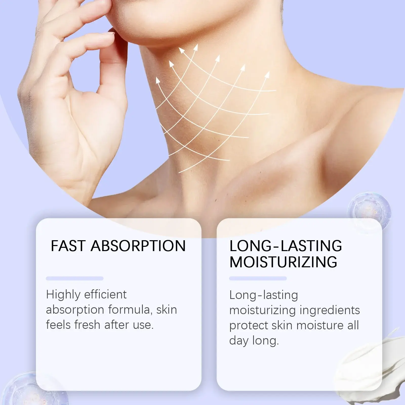 Neck Firming Cream - Lifting & Anti-Wrinkle Treatment - Hoygi 8 HOA05 A110 50 WH1 008