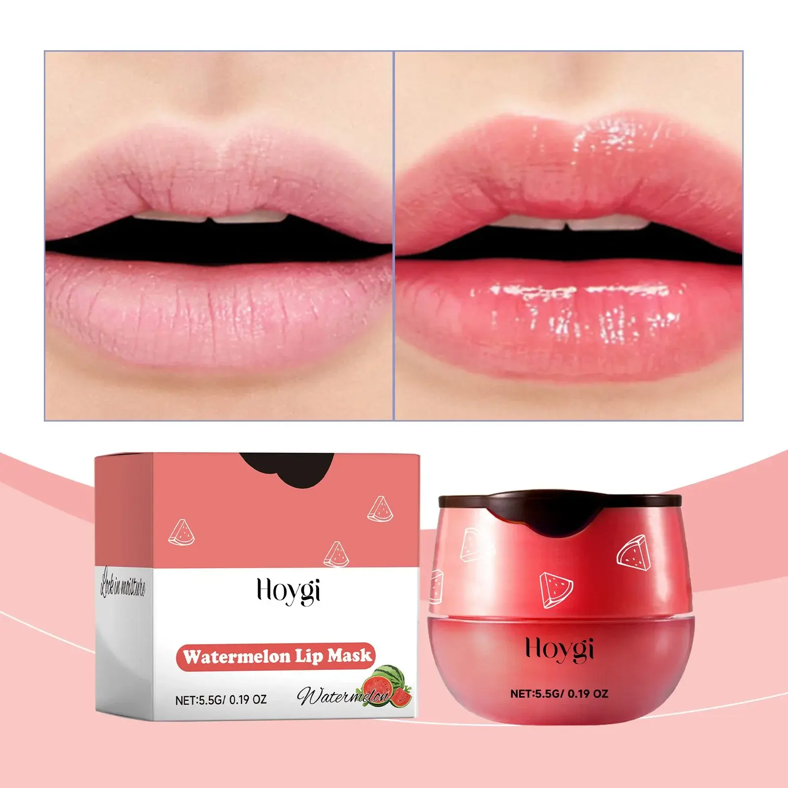 Watermelon Lip Mask for Dry Lips Moisturizing Treatment - Hoygi 2 HOA05 A111 6 WH4 003