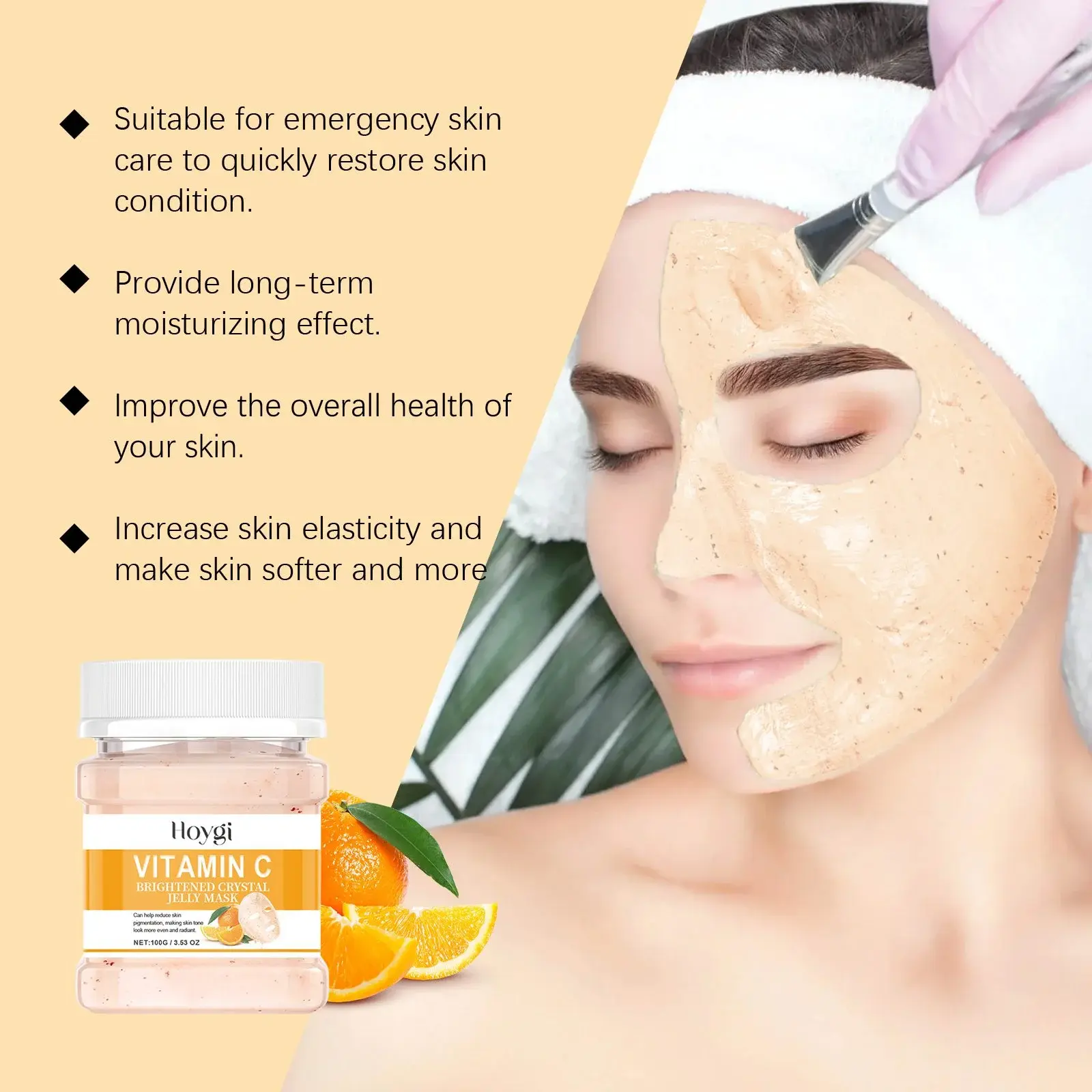 Vitamin C Hydrating Mask Powder - Repair & Brightening Formula 6 HOA05 A116 100 WH6 006