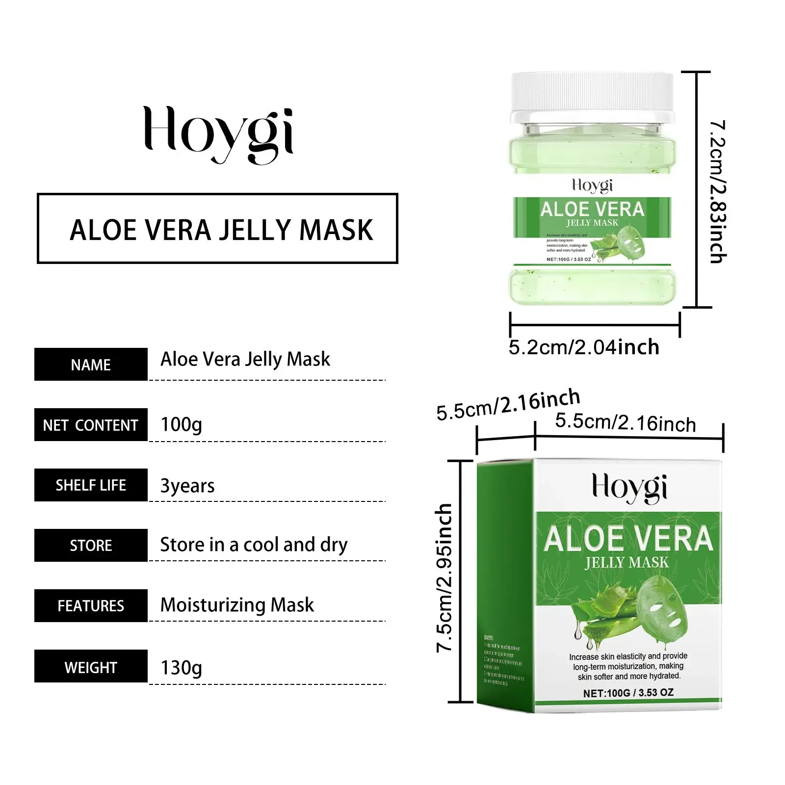 Aloe Vera Moisturizing Mask Powder for Hydration and Pore Refining 1 HOA05 A116 100 WH8 001