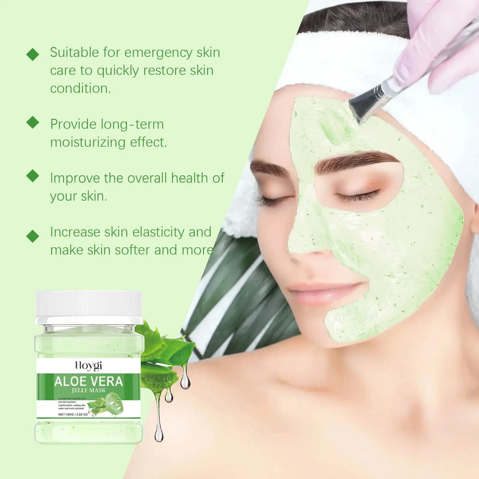 Aloe Vera Moisturizing Mask Powder for Hydration and Pore Refining 6 HOA05 A116 100 WH8 006