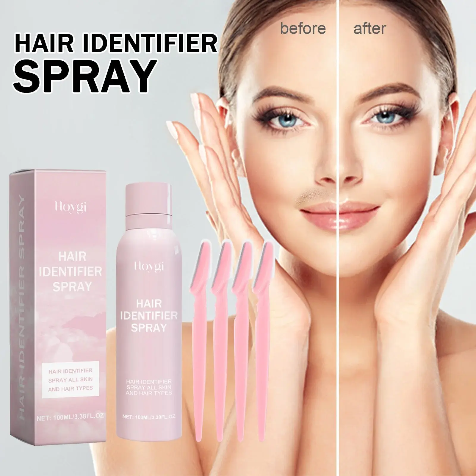 Facial Hair Softening Spray for Gentle Pre-Hair Removal - Hoygi 2 HOA05 A119 100 PK1 003