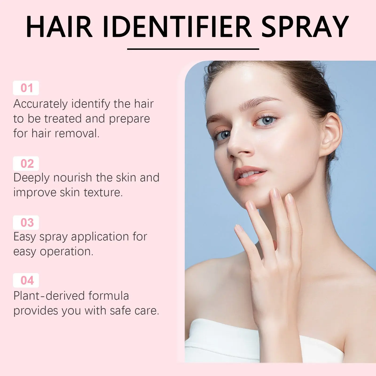 Facial Hair Softening Spray for Gentle Pre-Hair Removal - Hoygi 7 HOA05 A119 100 PK1 008