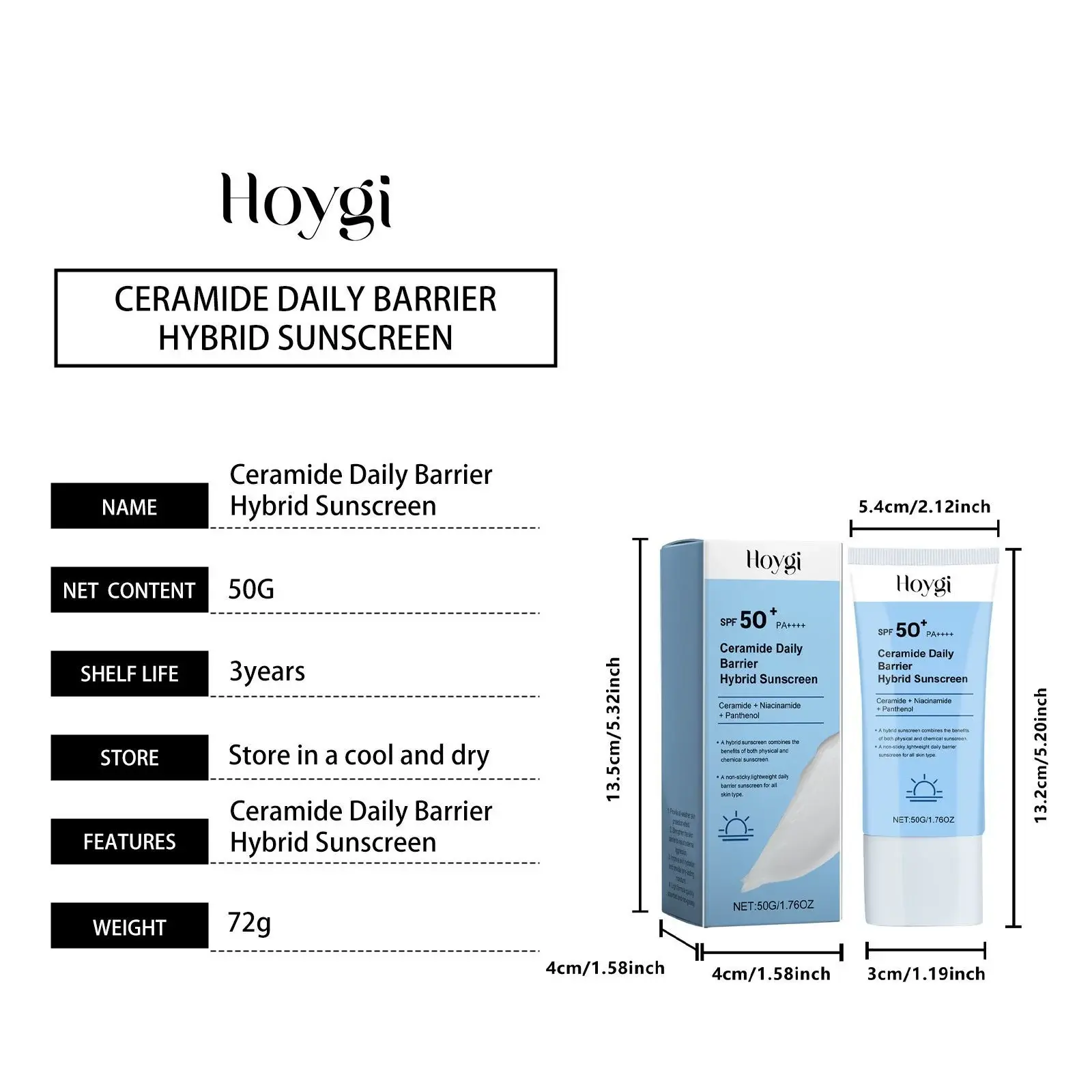 Ceramide Protective Cream - Refreshing Summer Moisturizer 1 HOA05 A123 50 BU1 001