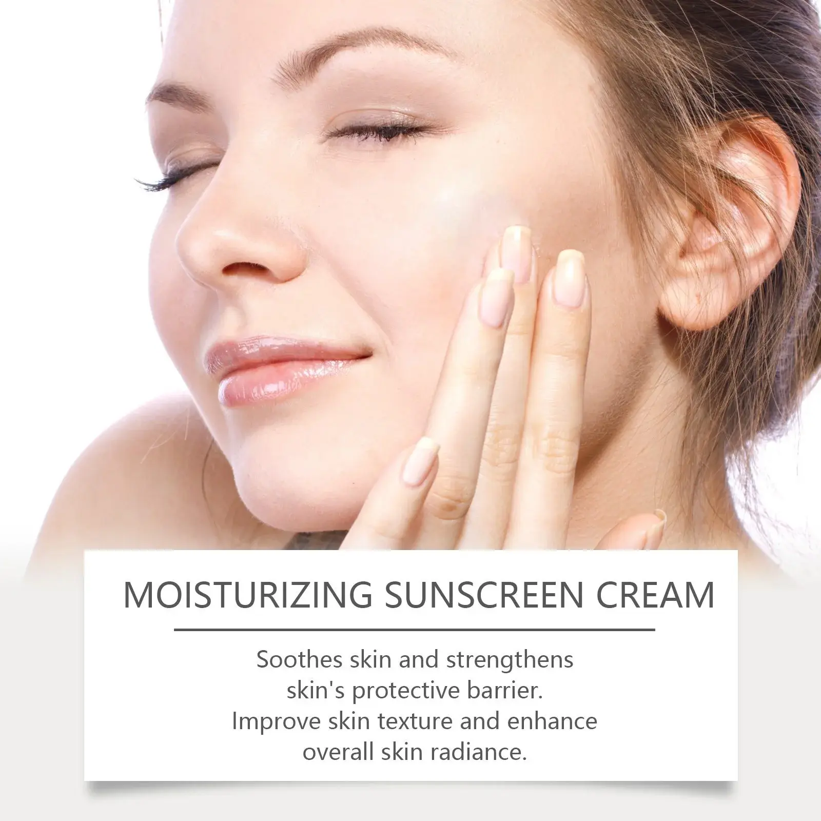 Moisturizing Sunscreen Cream with UV Protection for Face & Body - Hoygi 7 HOA05 A124 50 WH1 008