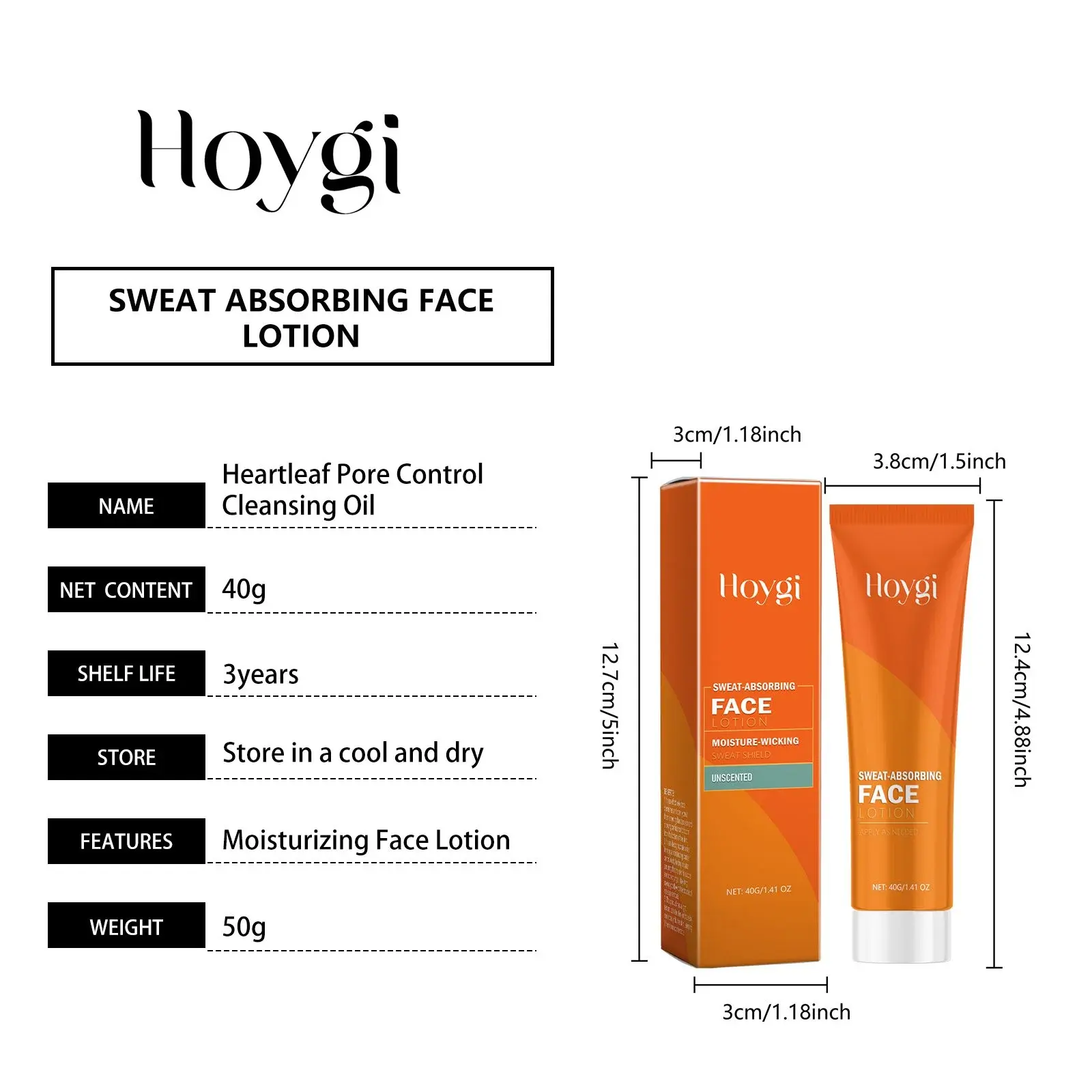 Anti-Sweat & Oil Control Facial Moisturizing Lotion 1 HOA05 A127 40 OG1 001