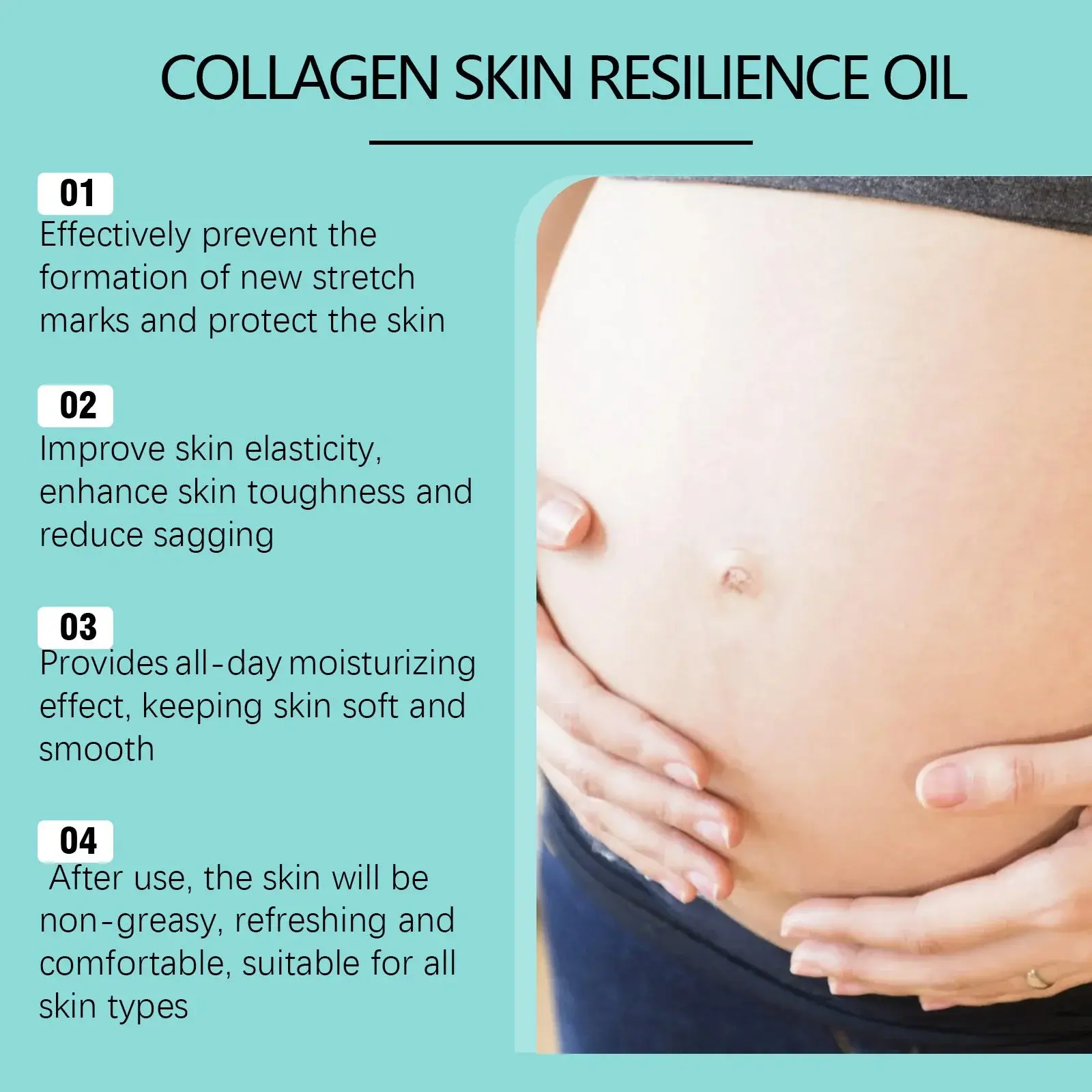 Pregnancy Care Oil for Stretch Marks & Scars - Skin Nourishing Formula 5 HOA05 A135 32 BU1 005