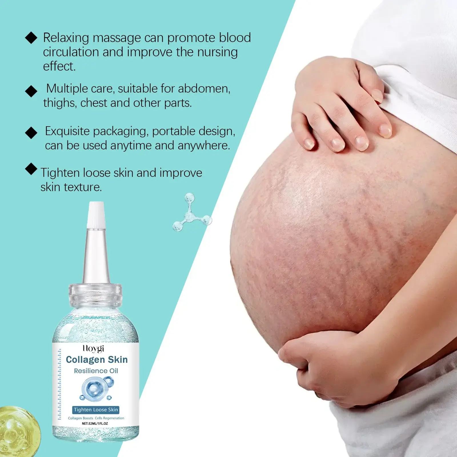 Pregnancy Care Oil for Stretch Marks & Scars - Skin Nourishing Formula 8 HOA05 A135 32 BU1 008