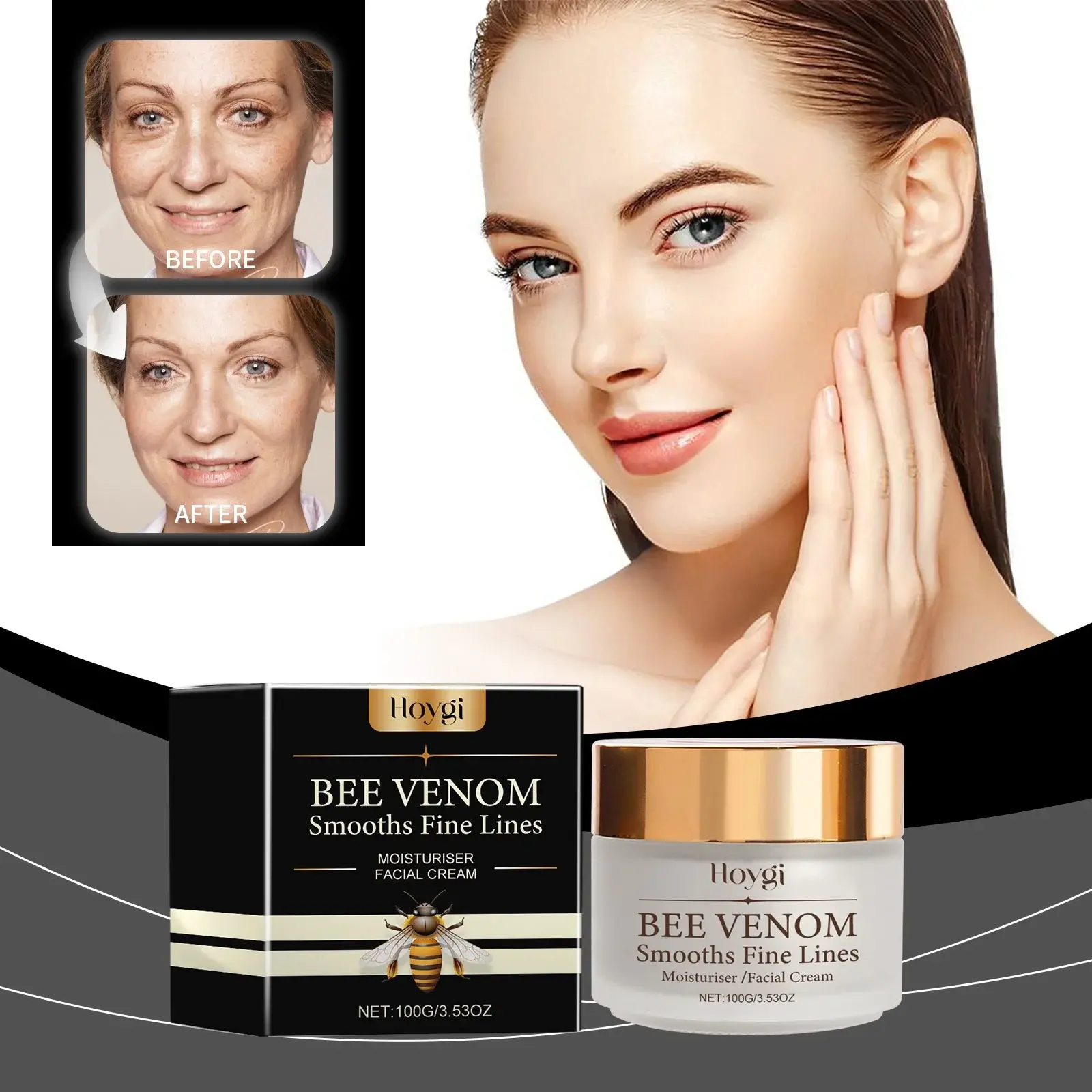 Bee Venom Face Cream - Firming & Anti-Wrinkle Moisturizer 2 HOA05 A137 100 BK1 002