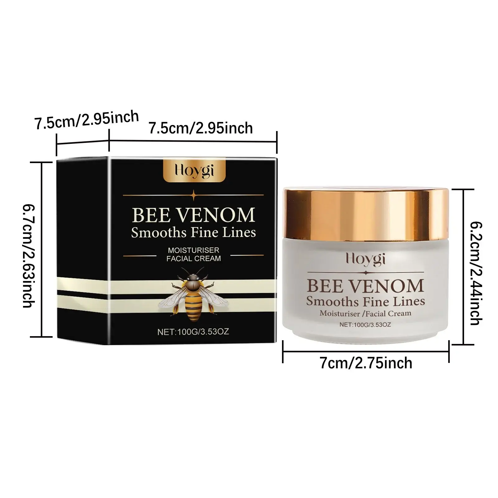 Bee Venom Face Cream - Firming & Anti-Wrinkle Moisturizer 1 HOA05 A137 100 BK1 1003
