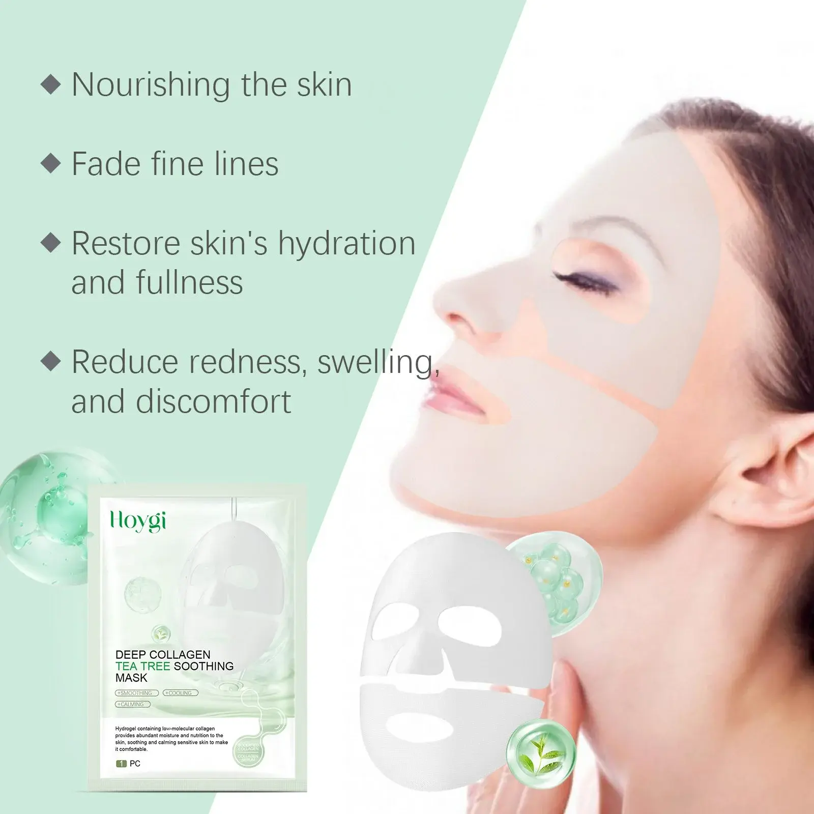 Collagen Soothing Mask - Hydrating & Firming Facial Care (Bag) 8 HOA05 A156 1 WH1 008