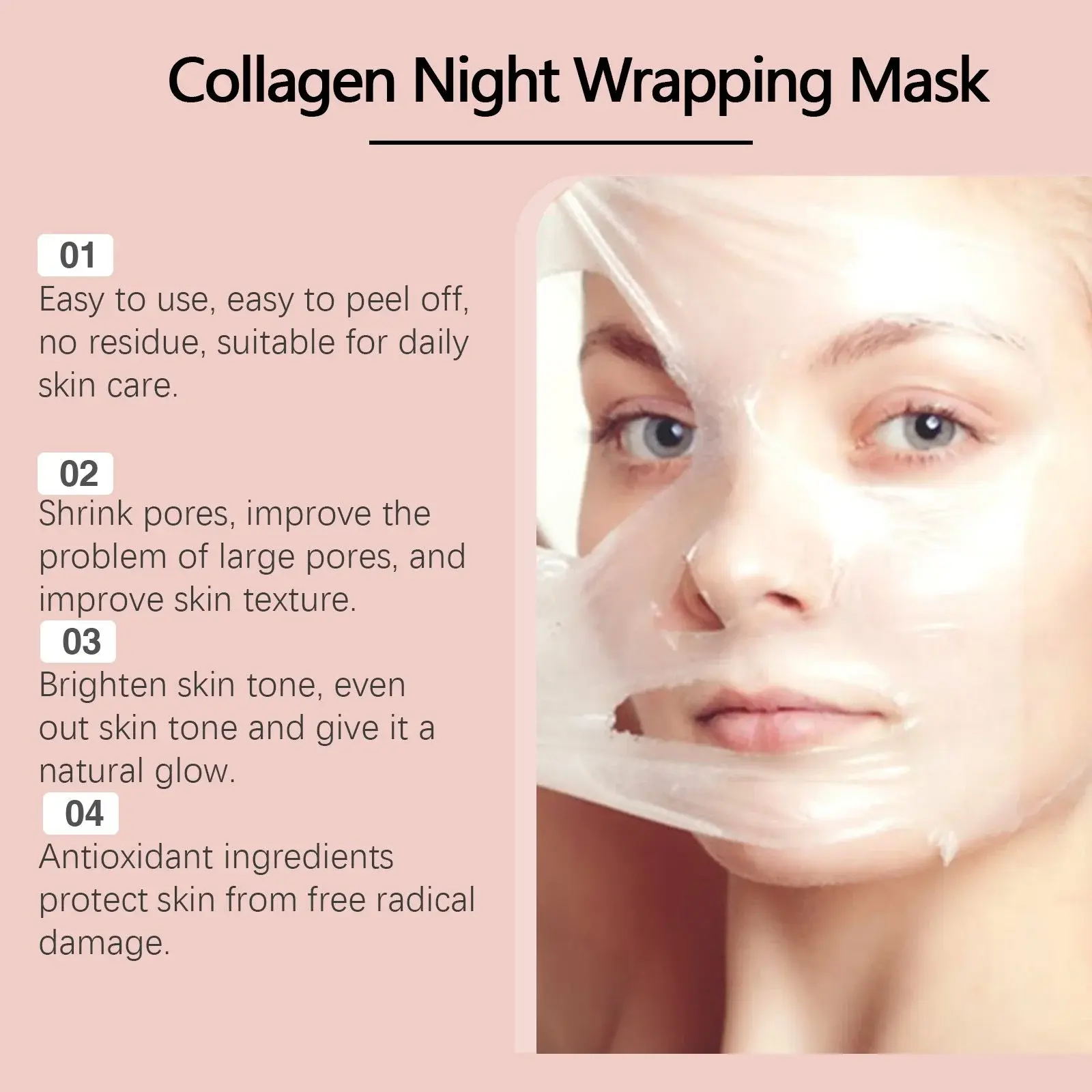 Collagen Peel Off Mask - Moisturizing & Pore Cleaning - Hoygi 5 HOA05 A160 1 PK1 1734926439037