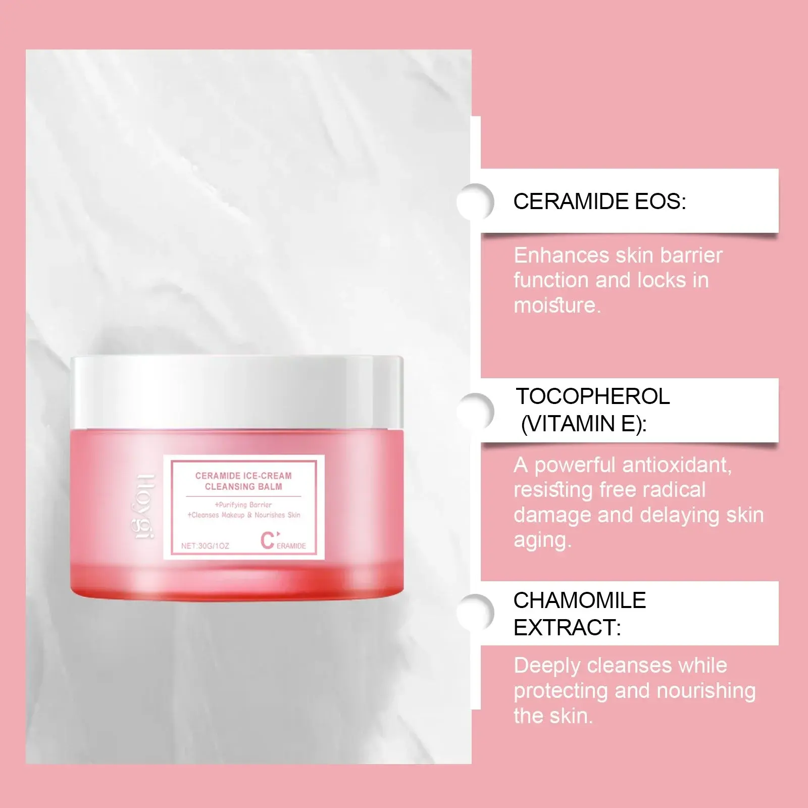 Hoygi Gentle Cleansing Moisturizing Makeup Remover with Vitamin E 5 HOA05 A161 30 WH2 005
