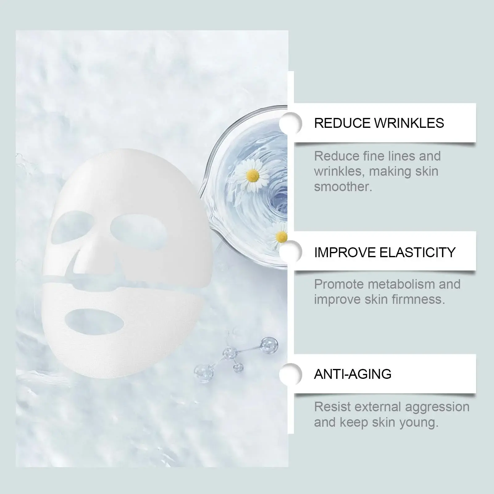 Anti-Wrinkle Collagen Mask Box Set Hydrating Moisturizer - Hoygi 5 HOA05 A165 4 GY1 005