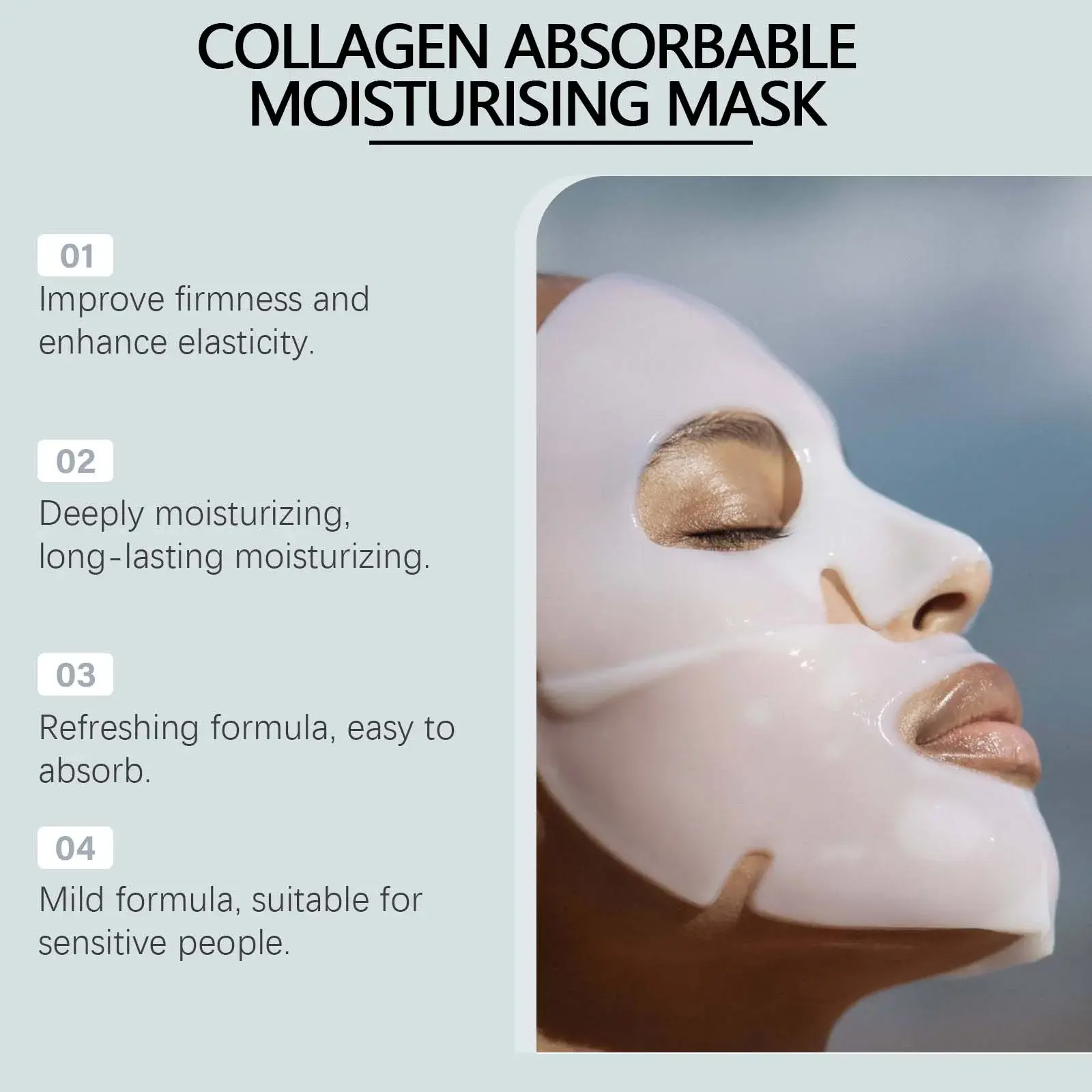 Anti-Wrinkle Collagen Mask Box Set Hydrating Moisturizer - Hoygi 8 HOA05 A165 4 GY1 008