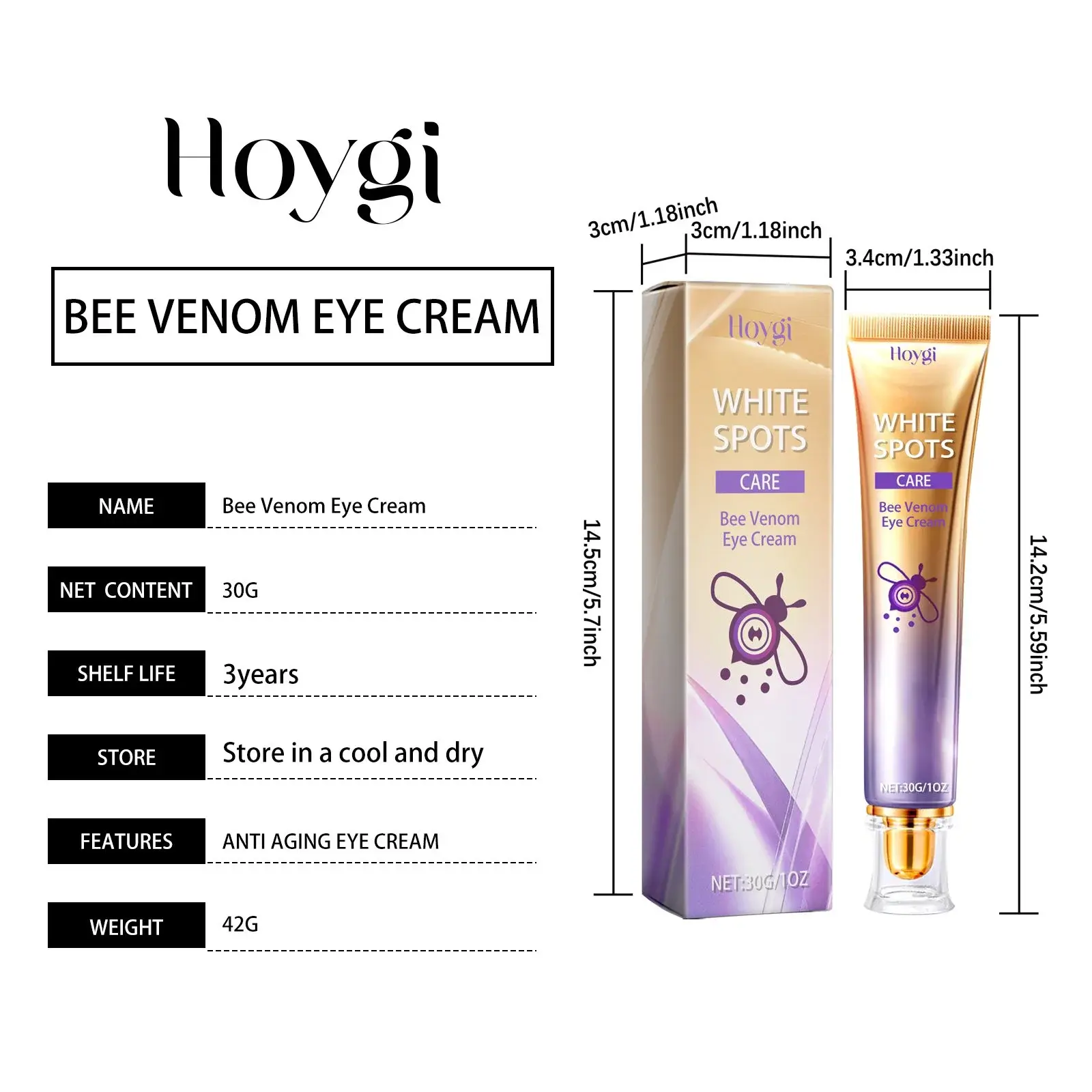 Anti-Wrinkle Eye Cream with Bee Venom & Coffee Extract 1 HOA05 A166 30 YE1 001