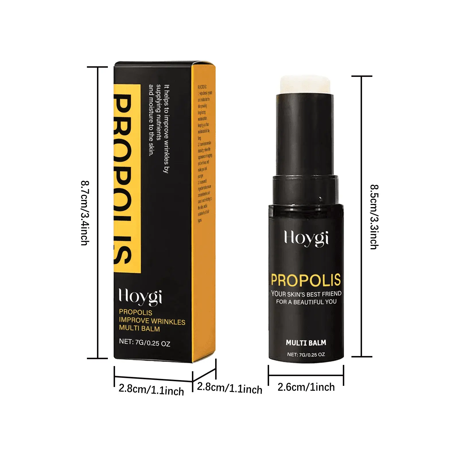 Propolis Moisturizer Stick for Dry Skin - Long-Lasting Hydration 1 HOA05 A169 7 BK1 001