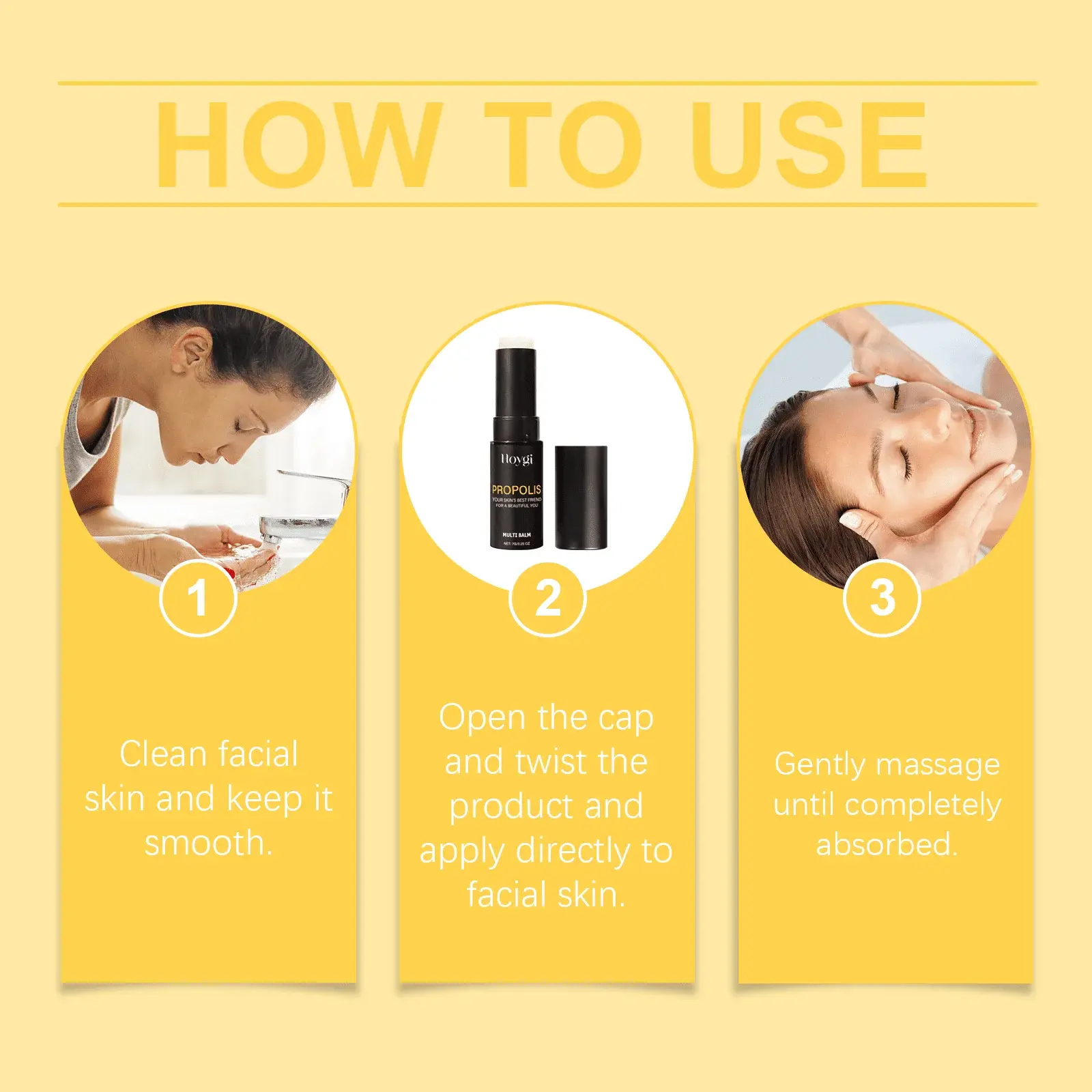 Propolis Moisturizer Stick for Dry Skin - Long-Lasting Hydration 4 HOA05 A169 7 BK1 004