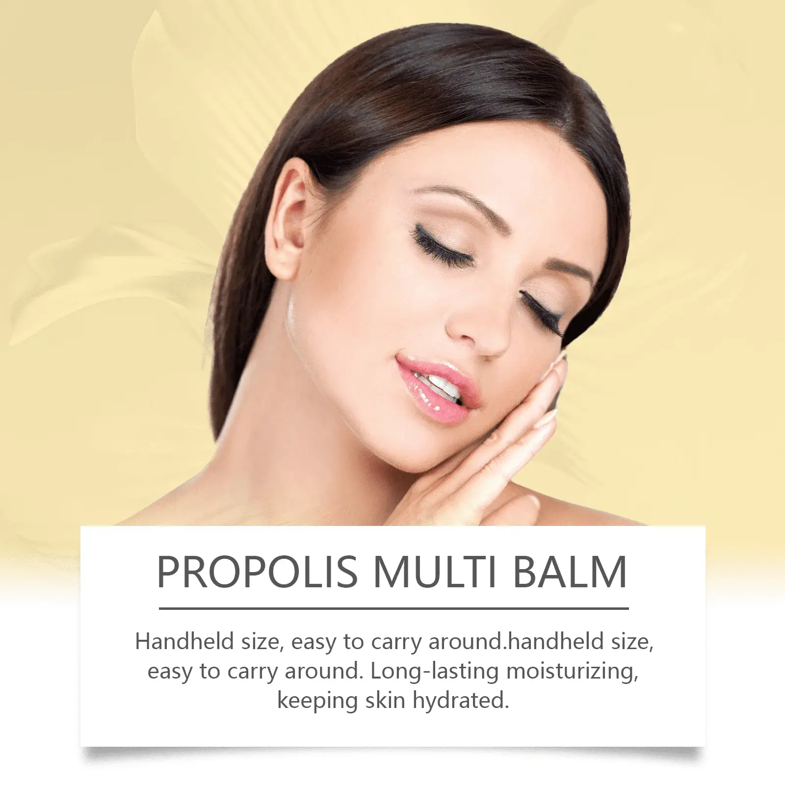 Propolis Moisturizer Stick for Dry Skin - Long-Lasting Hydration 7 HOA05 A169 7 BK1 007